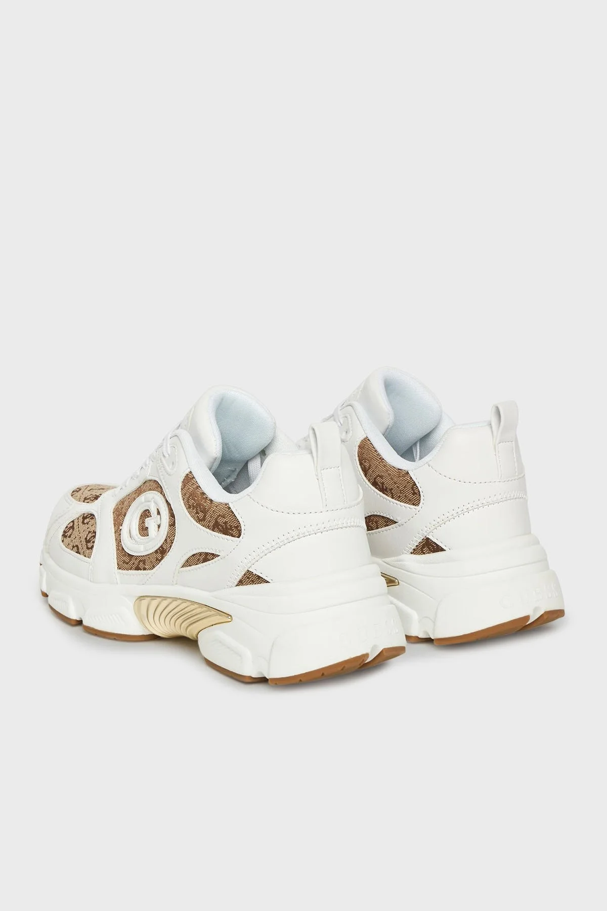 Guess Ibitha2 4G Logolu Kalın Tabanlı Sneaker FLFI2BELE12 Bayan Ayakkabı FLFI2B ELE12 BEIBR BEJ - 10