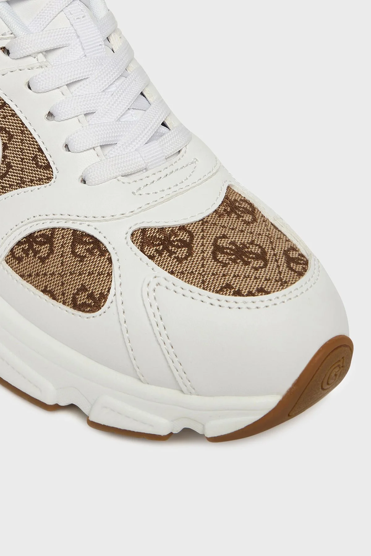 Guess Ibitha2 4G Logolu Kalın Tabanlı Sneaker FLFI2BELE12 Bayan Ayakkabı FLFI2B ELE12 BEIBR BEJ - 12