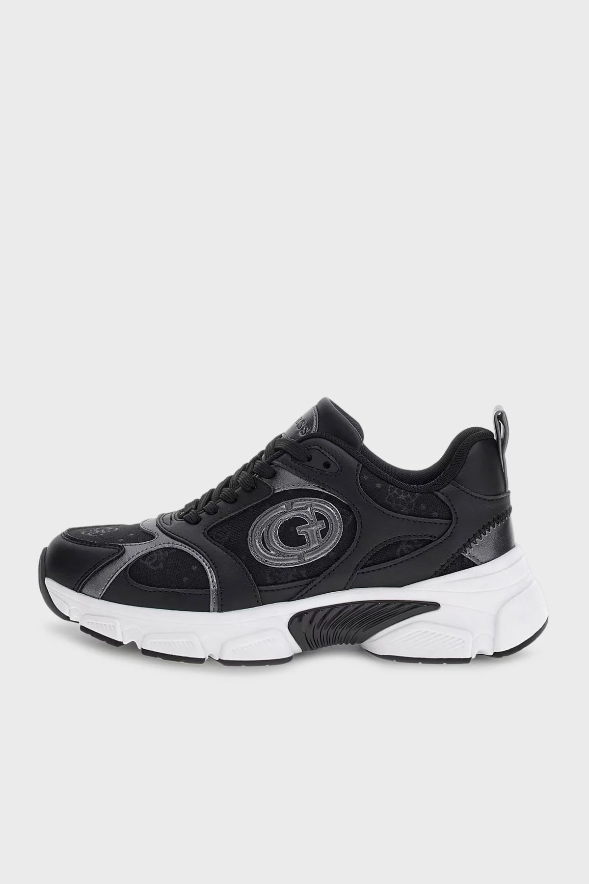 Guess Ibitha2 4G Logolu Kalın Tabanlı Sneaker FLFI2BELE12 Kadın Ayakkabı FLFI2B ELE12 BLKPE SİYAH - 2