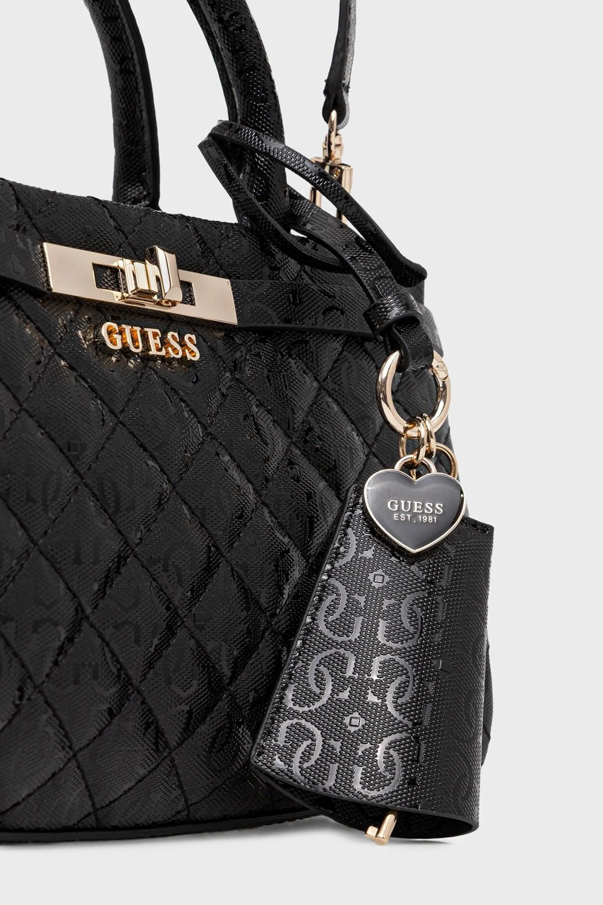 Guess Idra Logolu Çıkarılabilir Askılı HWGG8157050 Bayan Çanta HWGG81 57050 BLA SİYAH - 4