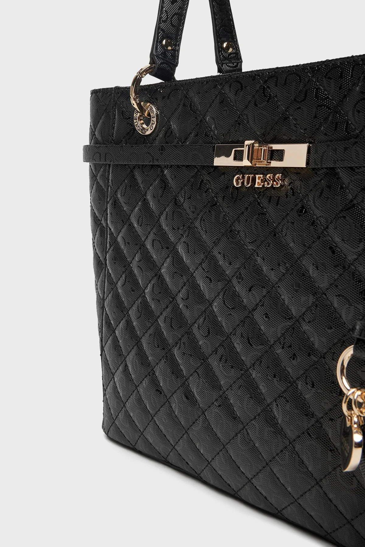 Guess Idra Tamamı 4G Logolu Omuz Askılı HWGG8157250 Bayan Çanta HWGG81 57250 BLA SİYAH - 5