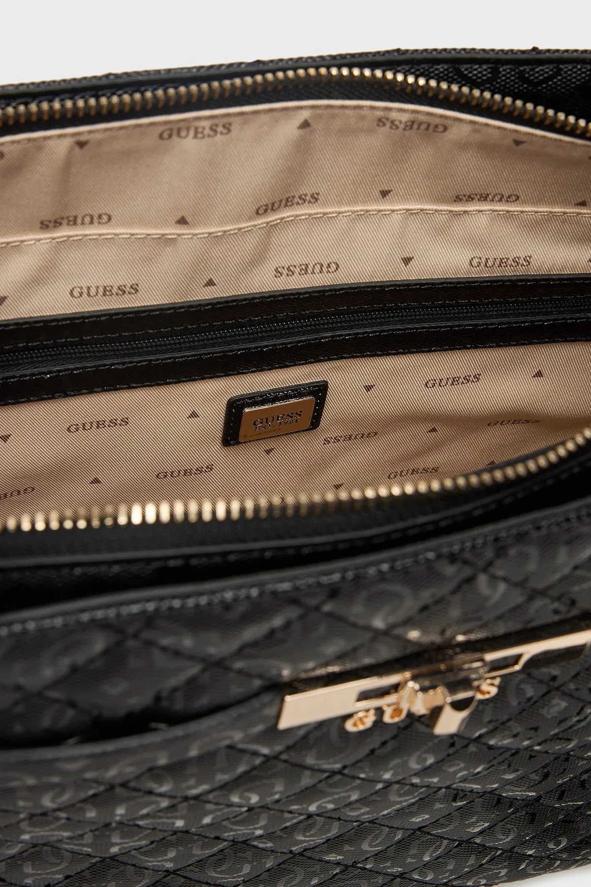 Guess Idra Tamamı 4G Logolu Omuz Askılı HWGG8157250 Bayan Çanta HWGG81 57250 BLA SİYAH - 6