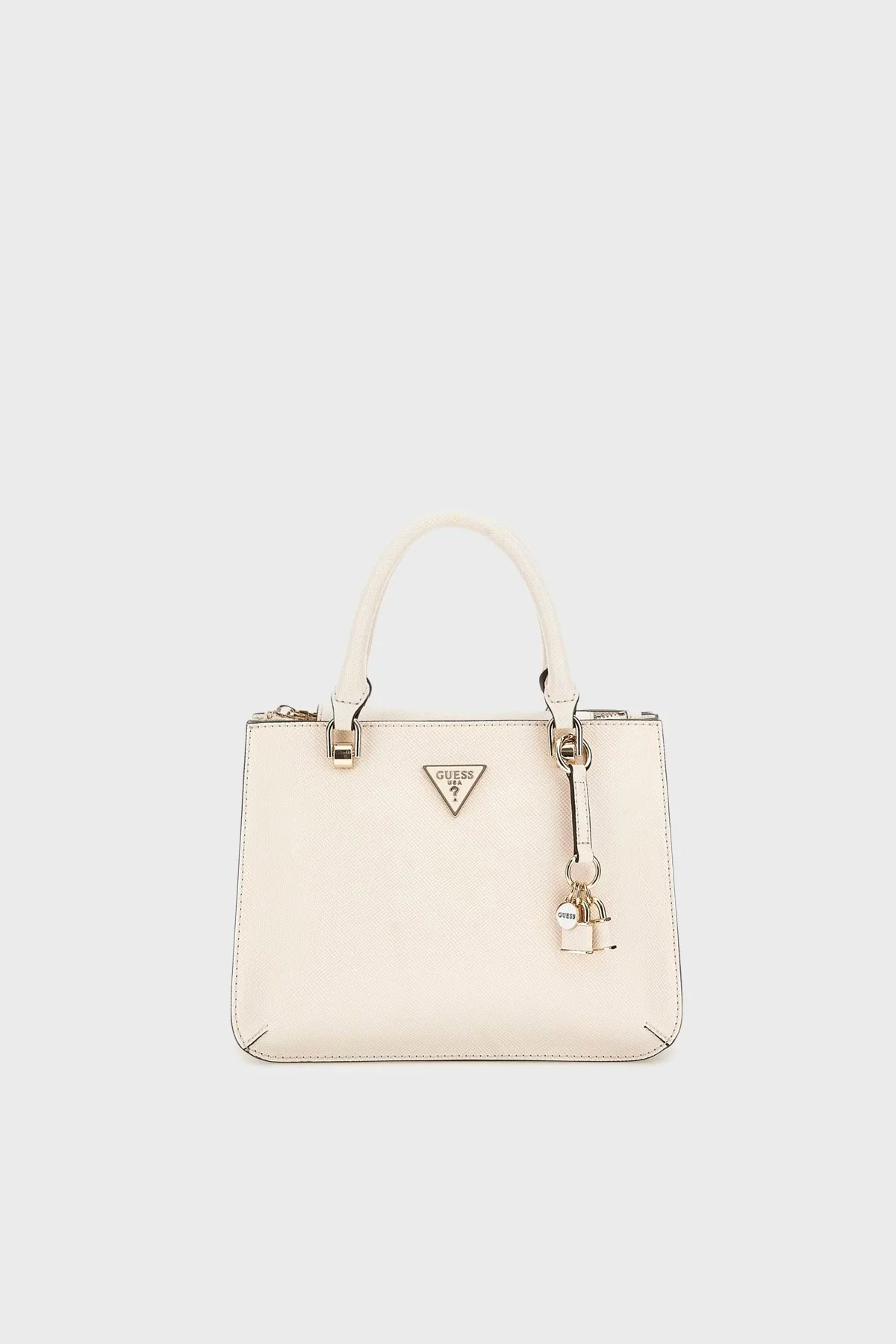 Guess Ilia Logolu Çıkarılabilir Askılı HWVG8569050 Bayan Çanta HWVG85 69050 STO KREM - 1