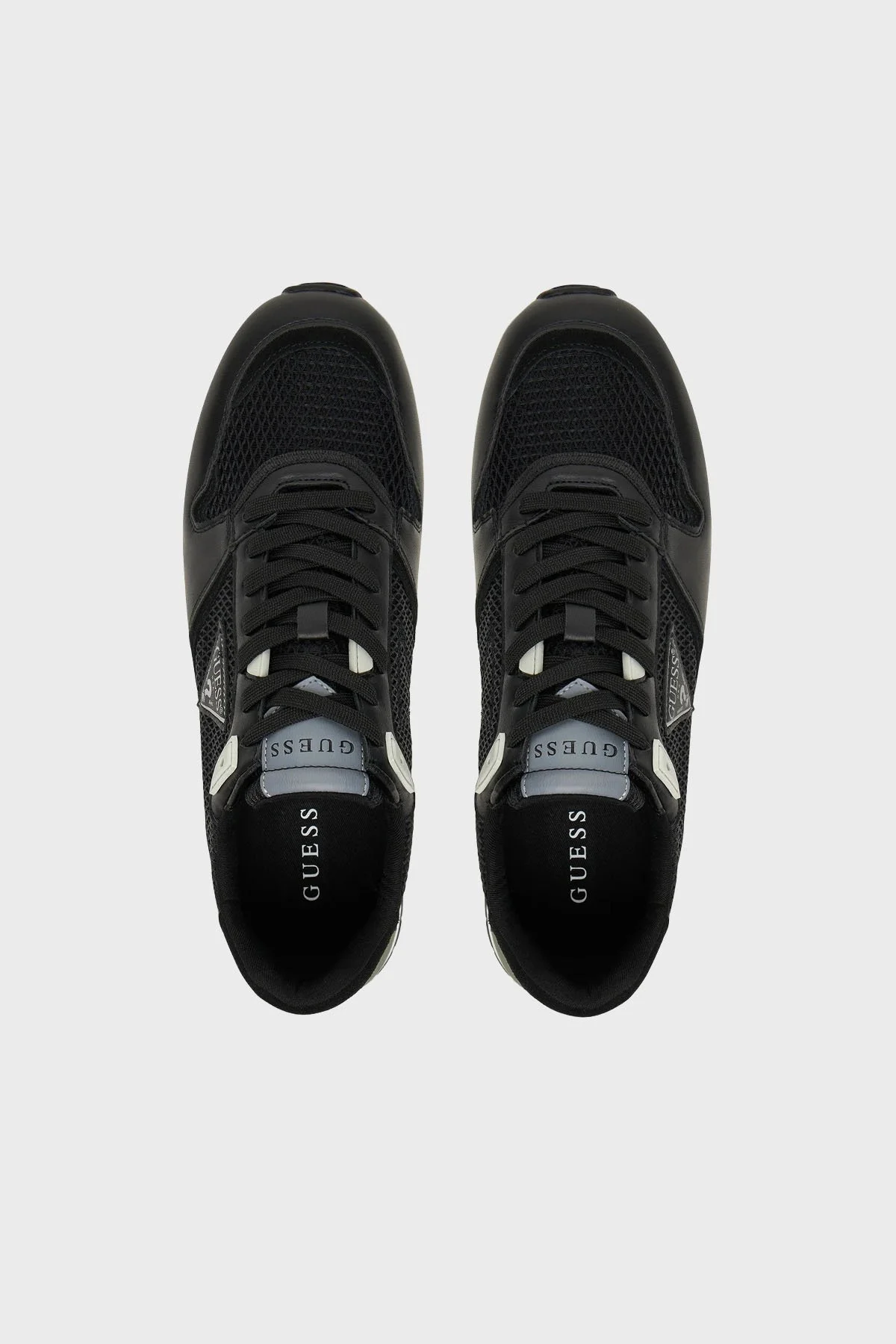 Guess Island Logolu Deri File Detaylı Sneaker FMTISLFAL12 Erkek Ayakkabı FMTISL FAL12 BLACK SİYAH - 10