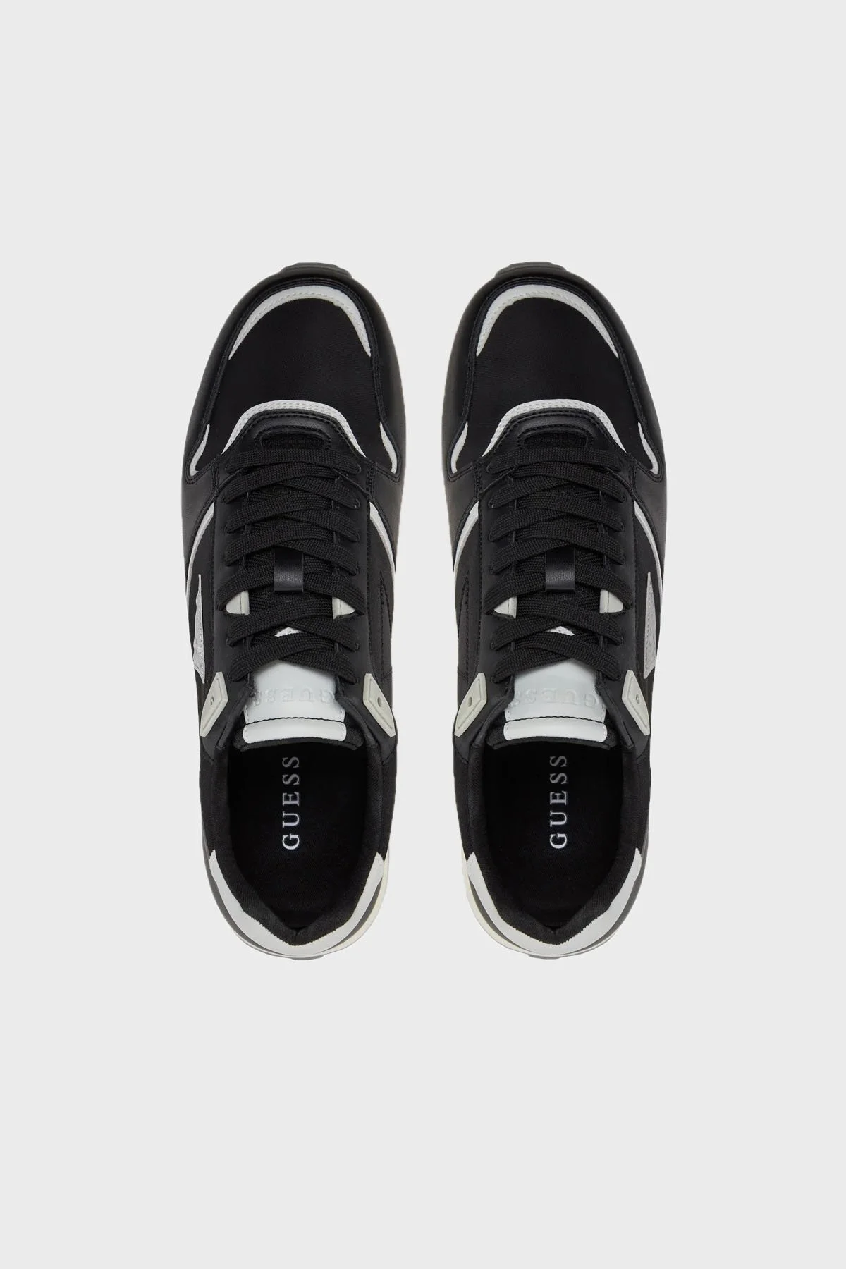 Guess Island Logolu Sneaker FMJISLFAL12 Erkek Ayakkabı FMJISL FAL12 BKGRY SİYAH - 9