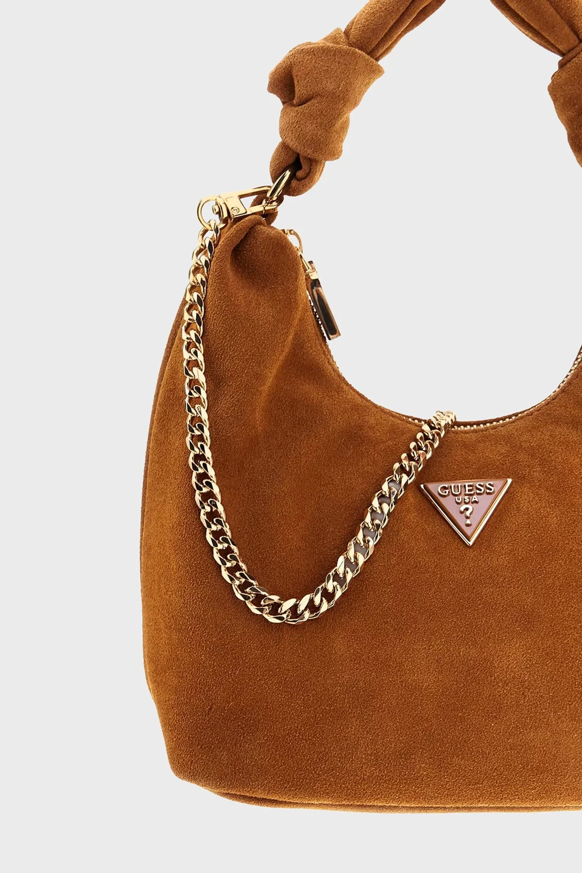 Guess Isotta Süet Zincir Askılı Bayan Çanta HWSG96 60010 COG TABA - 6