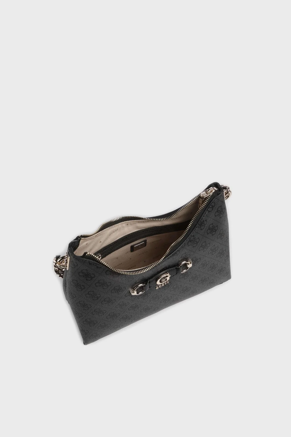 Guess Izzy 4G Logolu Fermuarlı HWSG8654010 Bayan Çanta HWSG86 54010 CLO ANTRASİT - 8