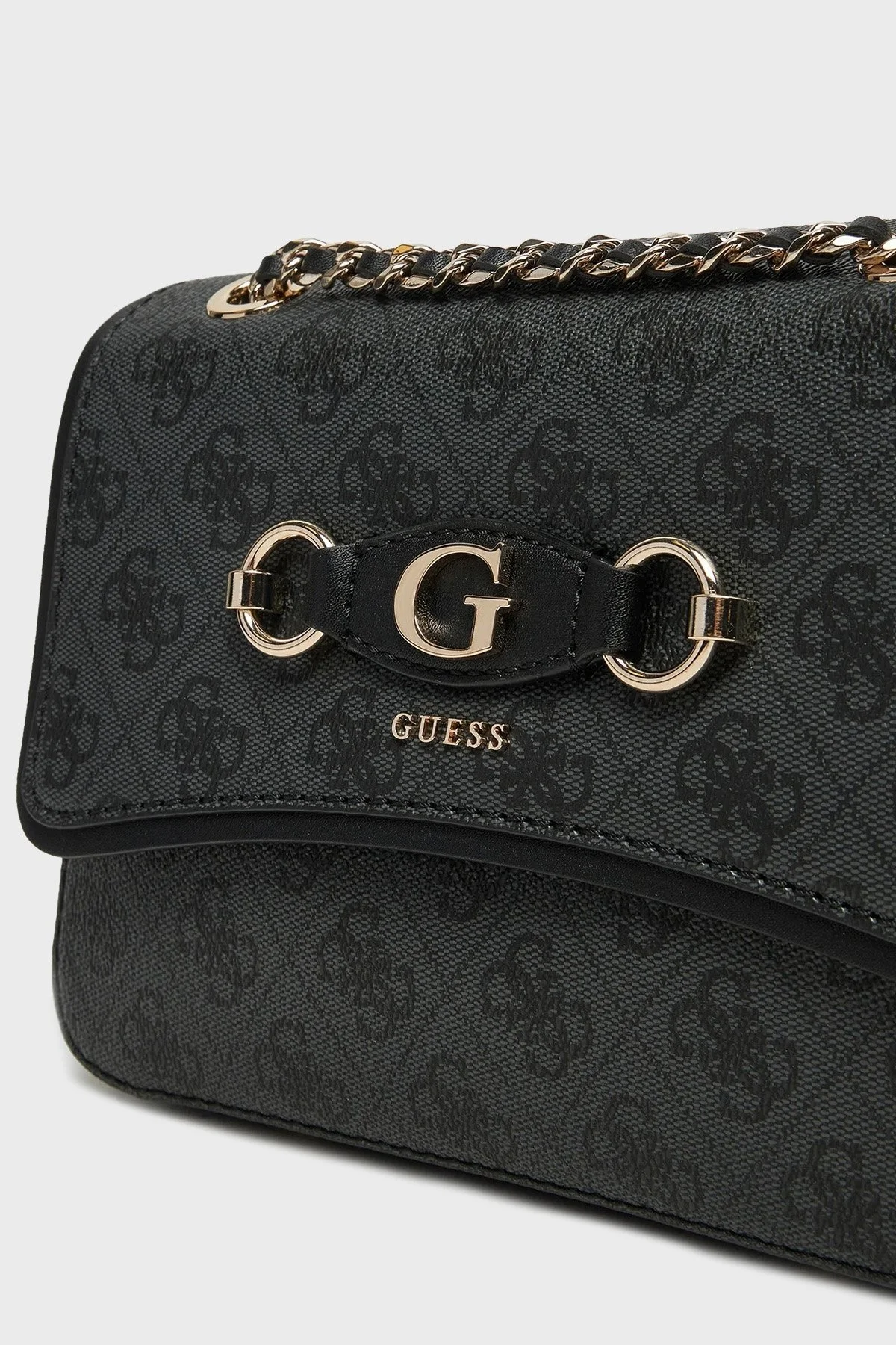 Guess Izzy 4G Logolu Zincir Askılı HWSG8654190 Bayan Çanta HWSG86 54190 CLO ANTRASİT - 10