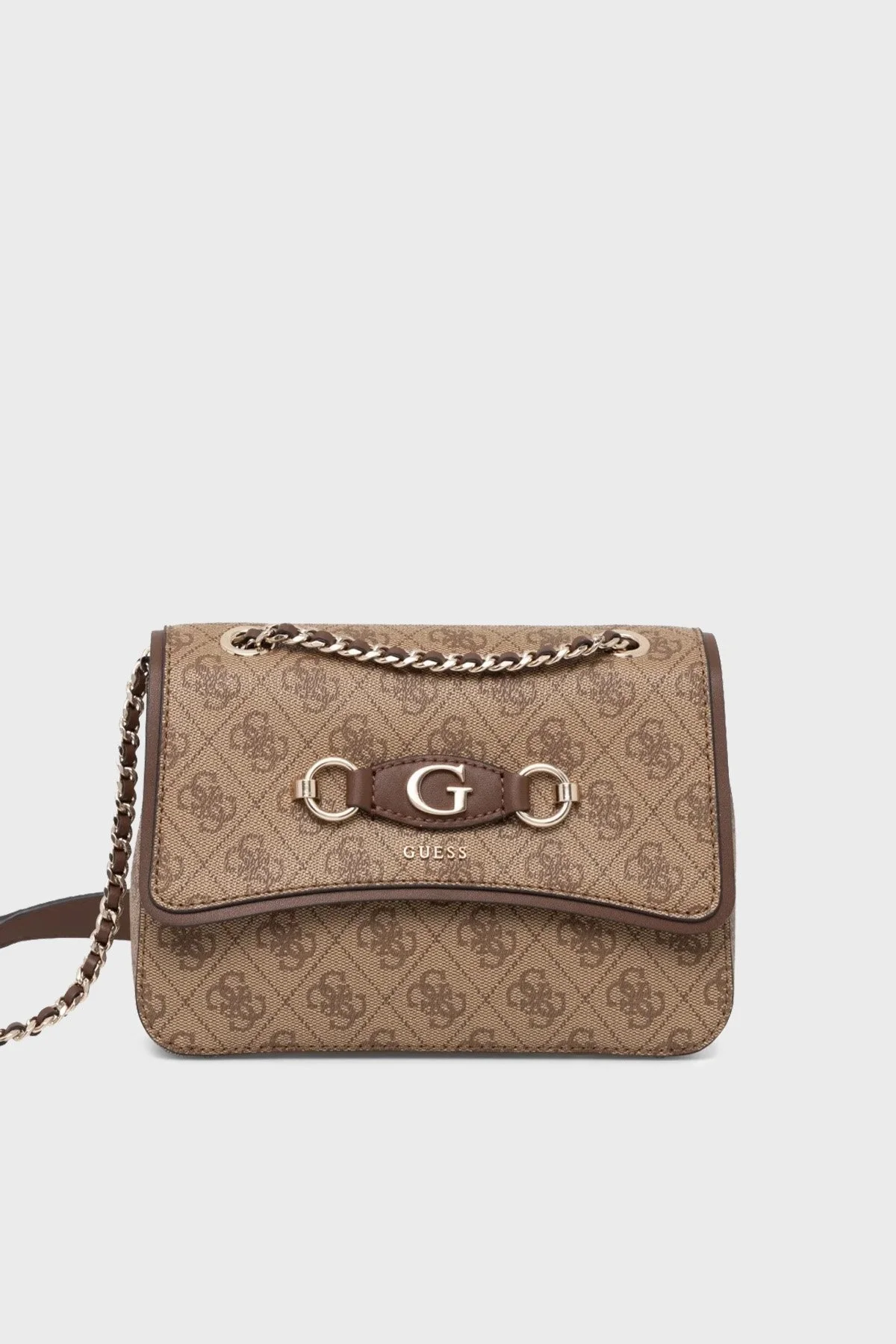 Guess Izzy 4G Logolu Zincir Askılı HWSG8654190 Bayan Çanta HWSG86 54190 LGW KAHVE - 6