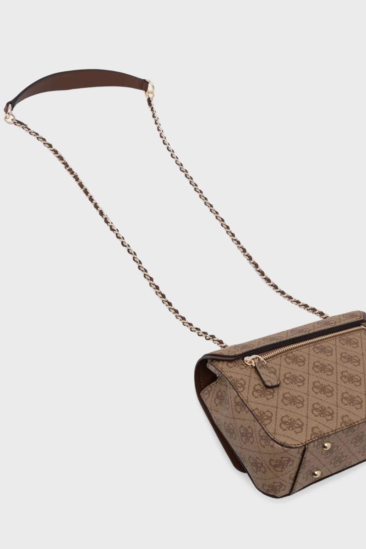 Guess Izzy 4G Logolu Zincir Askılı HWSG8654190 Bayan Çanta HWSG86 54190 LGW KAHVE - 7