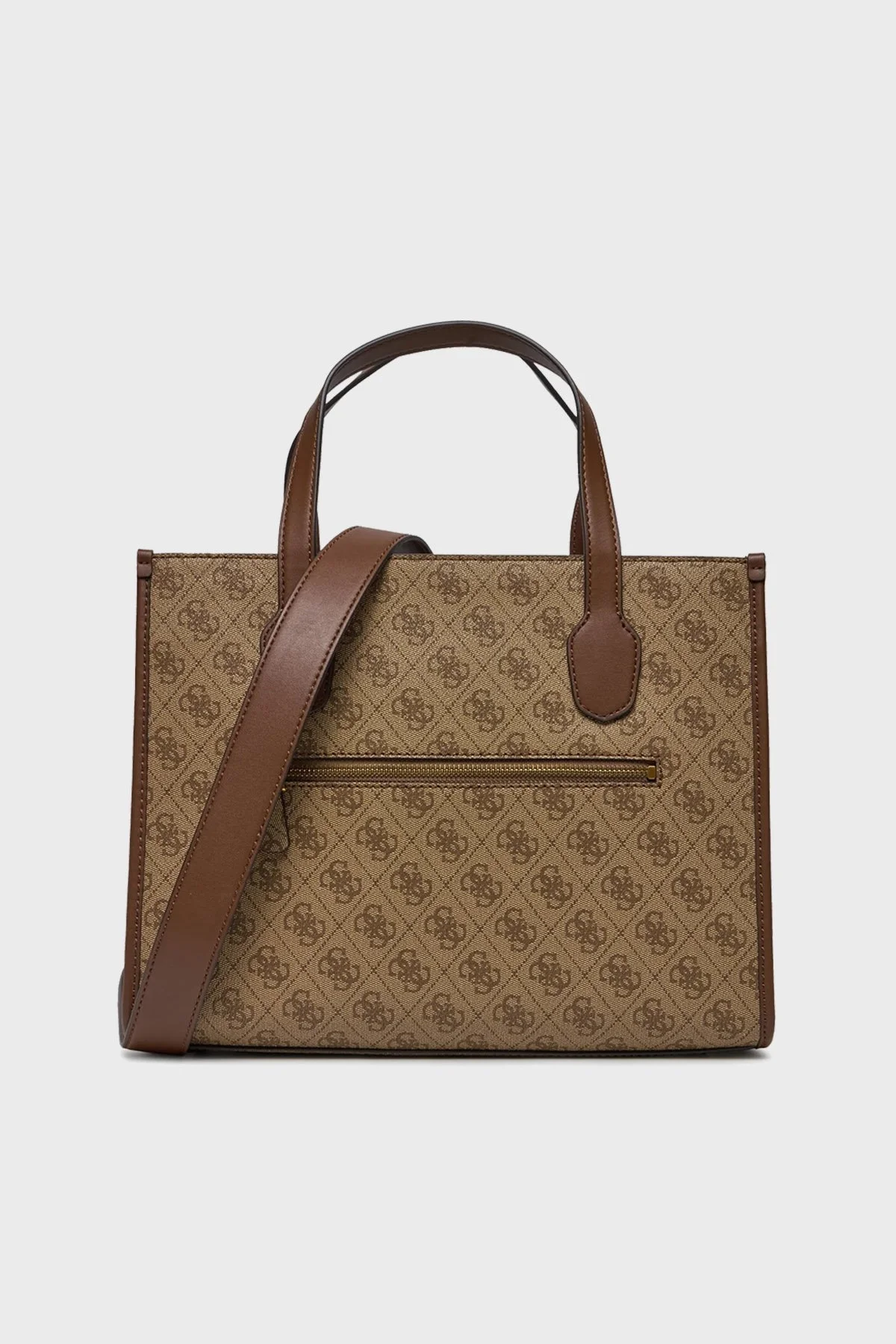 Guess Izzy Logolu Çıkarılabilir Uzatma Askılı HWSB8654220LGW Bayan Çanta HWSB8654220 LGW KAHVE - 4
