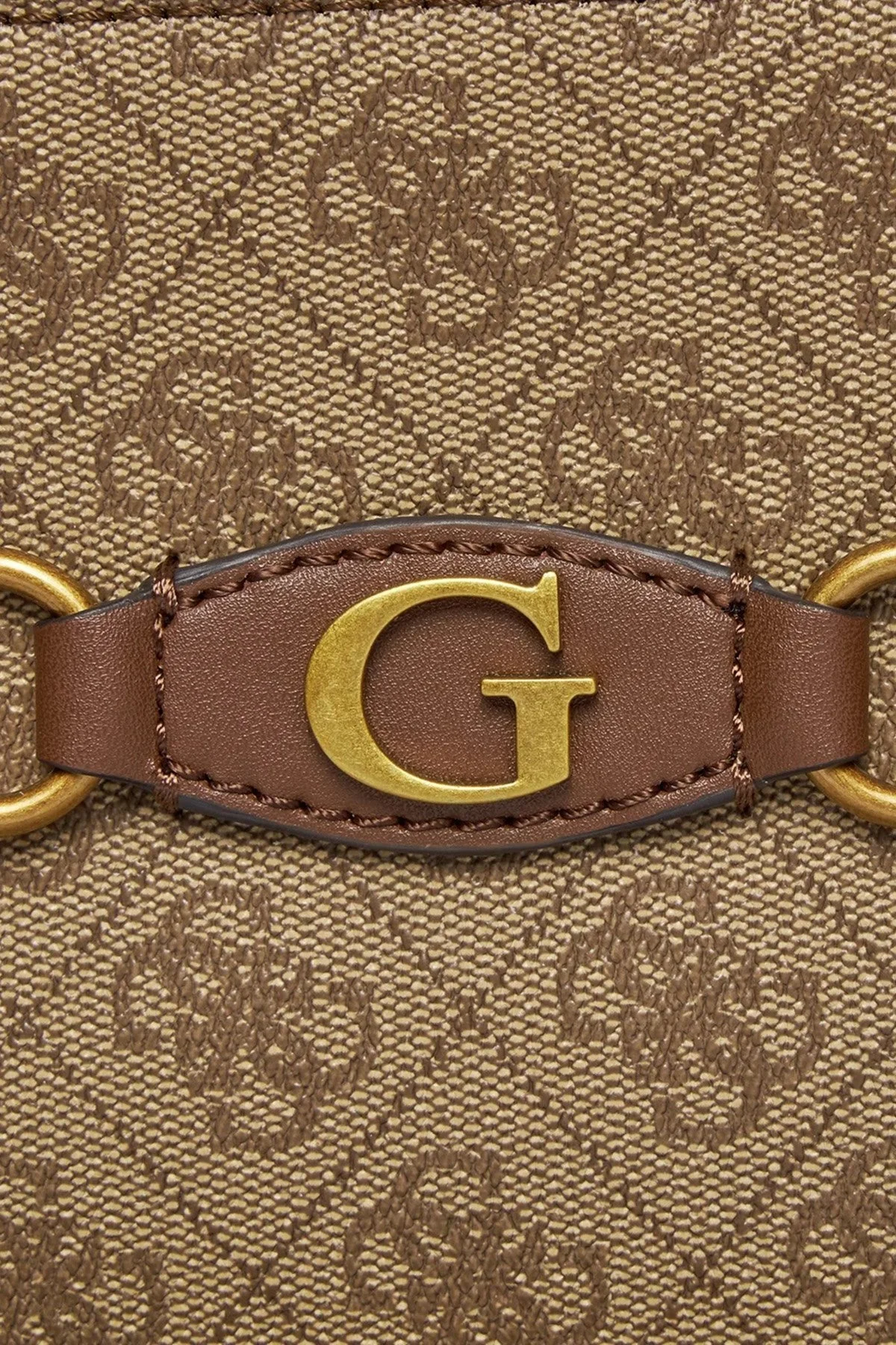 Guess Izzy Logolu Çıkarılabilir Uzatma Askılı HWSB8654220LGW Bayan Çanta HWSB8654220 LGW KAHVE - 5