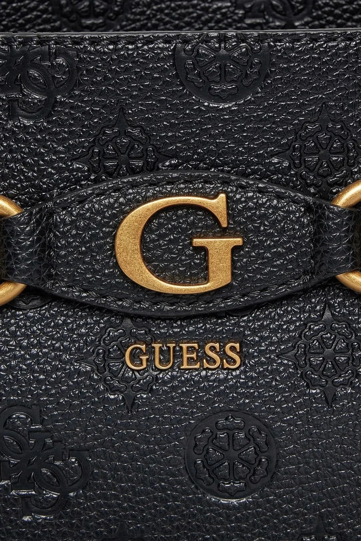 Guess Izzy Logolu Shopper HWPD92 09250 Bayan Çanta HWPD9209250 BLO SİYAH - 10