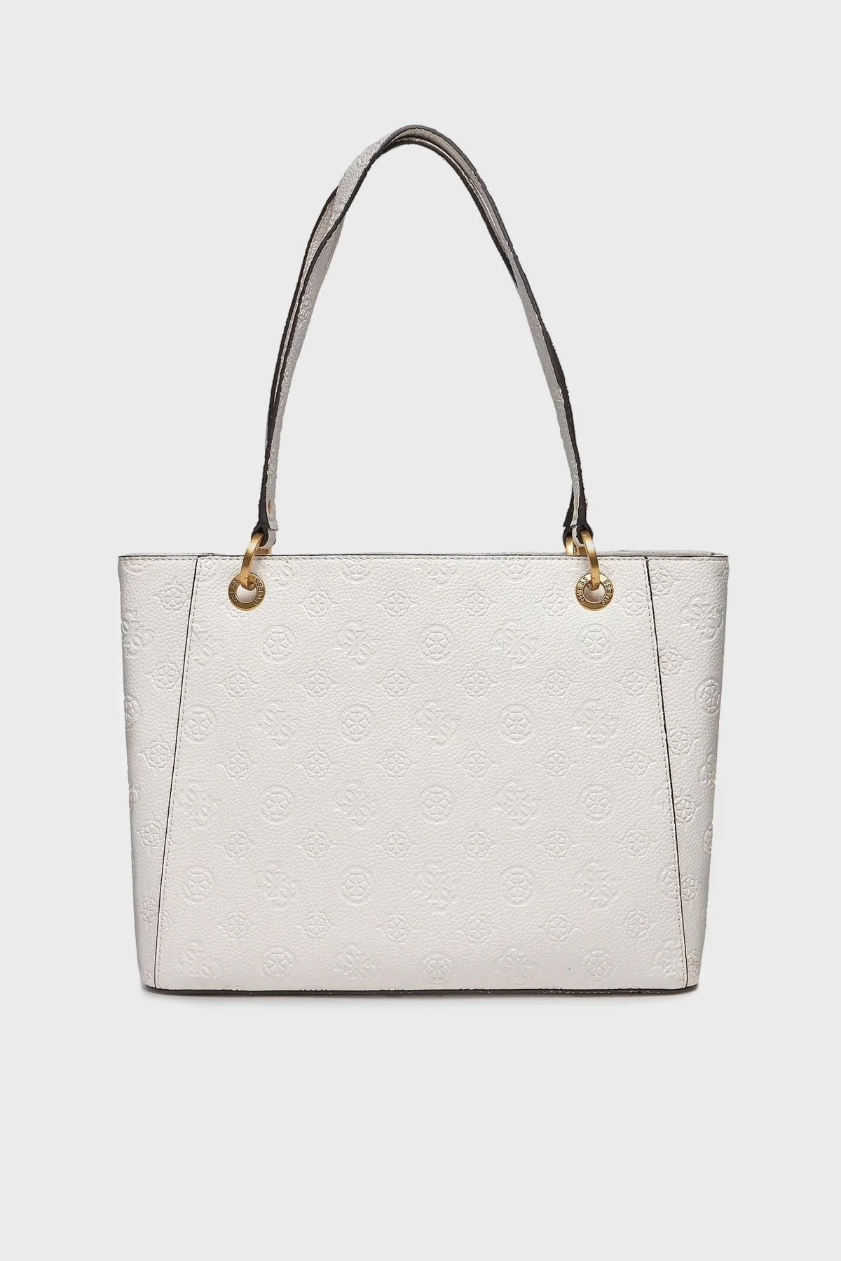 Guess Izzy Logolu Shopper HWPD92 09250 Bayan Çanta HWPD9209250 STL BEYAZ - 4