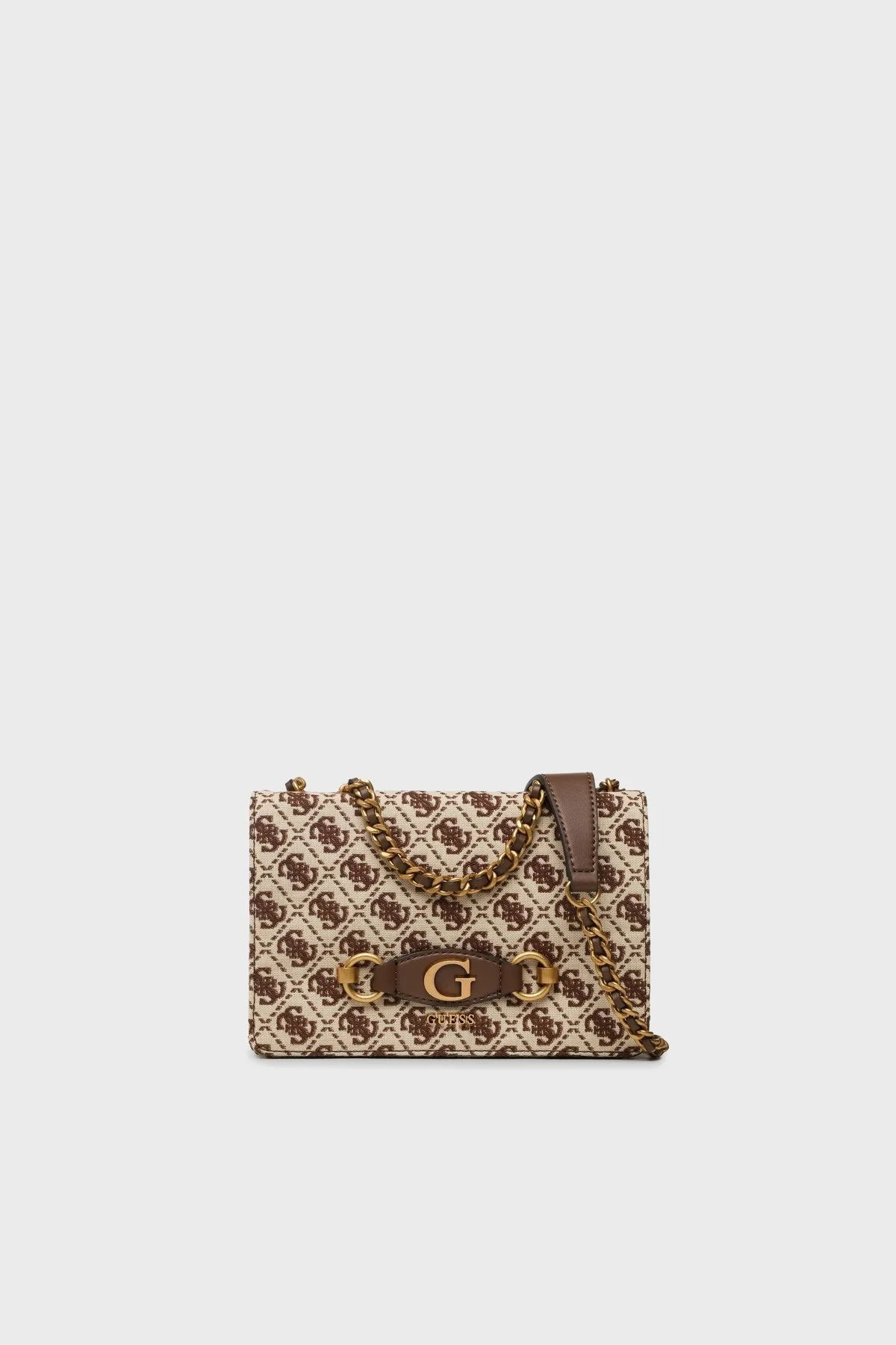 Guess Izzy Logolu Zincir Askılı HWJB8654210 Bayan Çanta HWJB8654210 BNL KAHVE-BEJ - 1