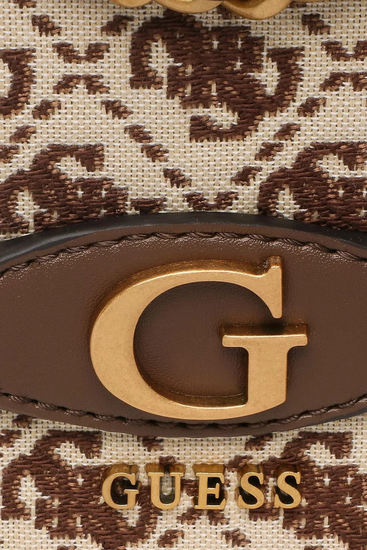 Guess Izzy Logolu Zincir Askılı HWJB8654210 Bayan Çanta HWJB8654210 BNL KAHVE-BEJ - 5
