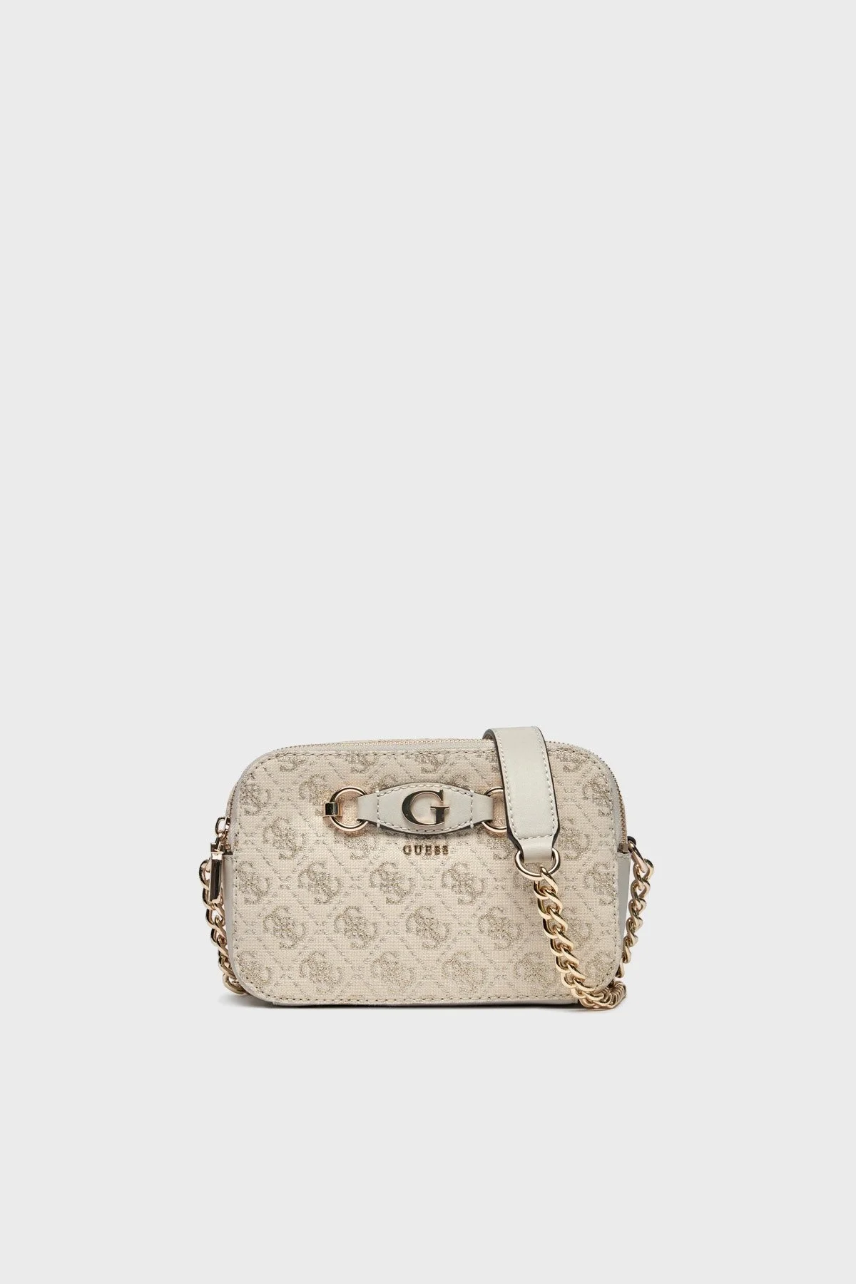 Guess Izzy Logolu Zincir Askılı HWJG8654140DVL Bayan Çanta HWJG8654140 DVL BEJ - 1