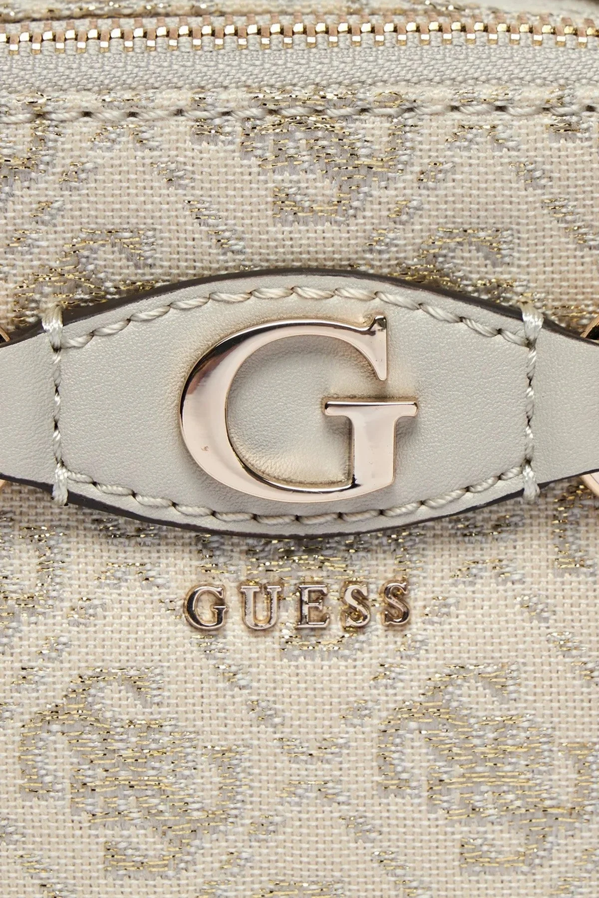 Guess Izzy Logolu Zincir Askılı HWJG8654140DVL Bayan Çanta HWJG8654140 DVL BEJ - 5
