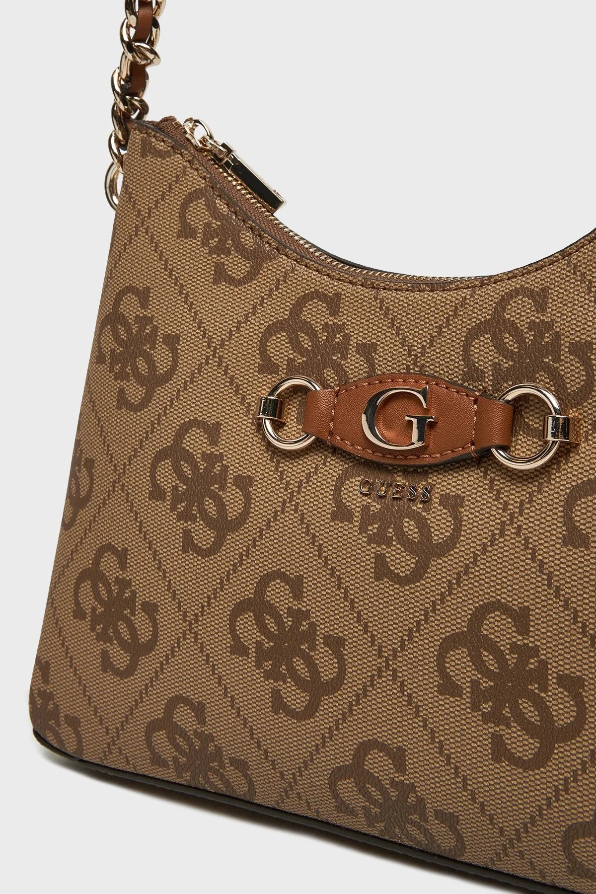 Guess Izzy Logolu Zincir Askılı HWOS8654010 Bayan Çanta HWOS86 54010 LTL KAHVE - 12
