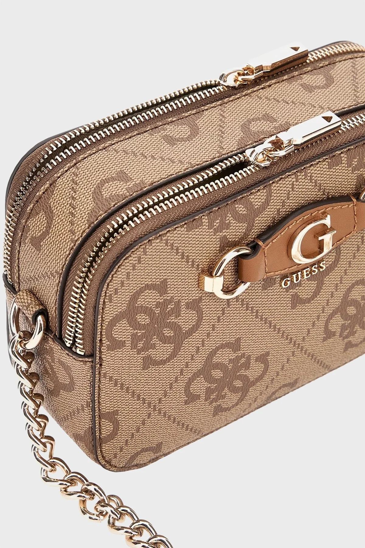 Guess Izzy Logolu Zincir Askılı HWOS8654140 Bayan Çanta HWOS86 54140 LTL KAHVE - 11