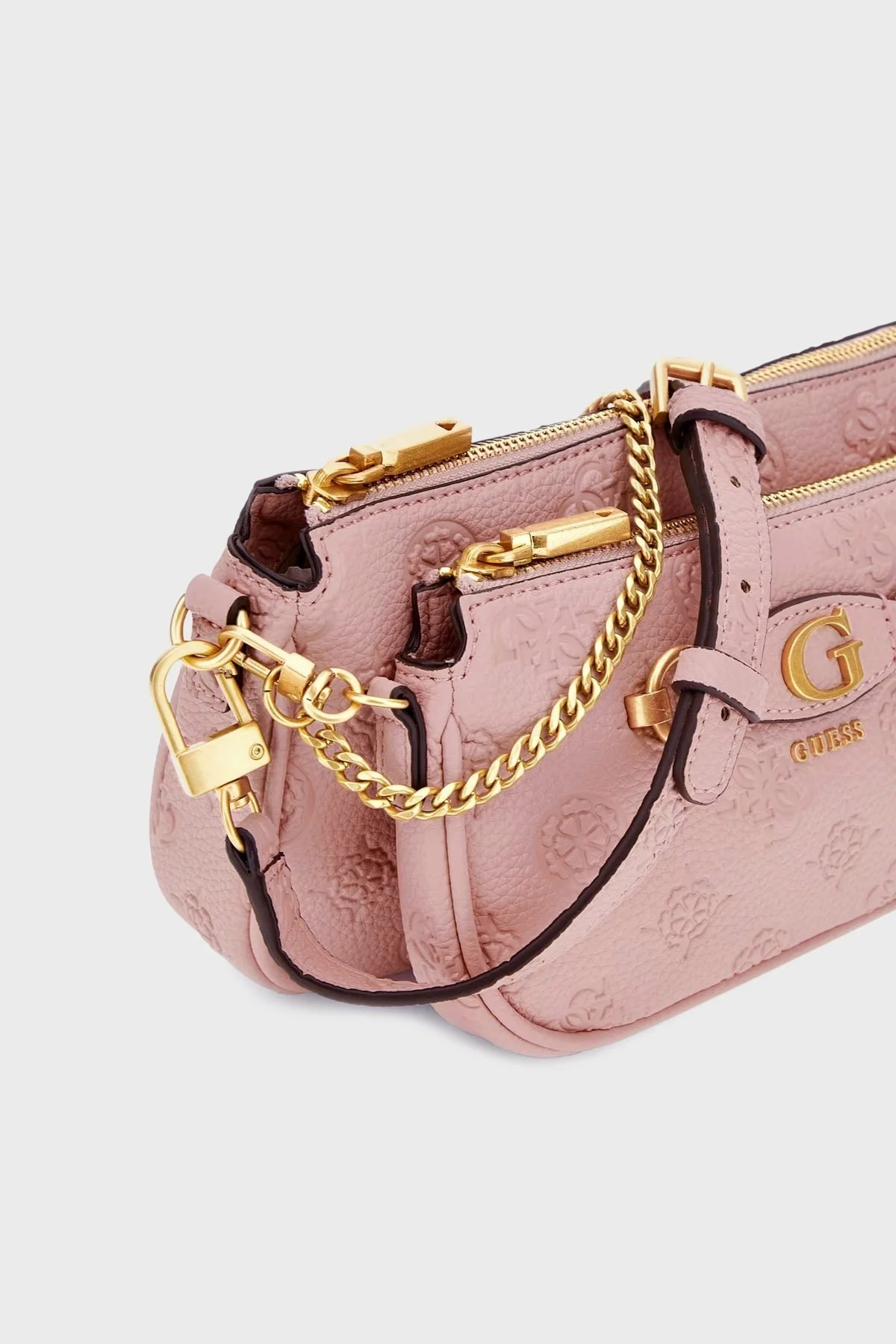 Guess Izzy Logolu Zincir Askılı HWPD9209710ARI Bayan Çanta HWPD9209710 ARI PUDRA - 5