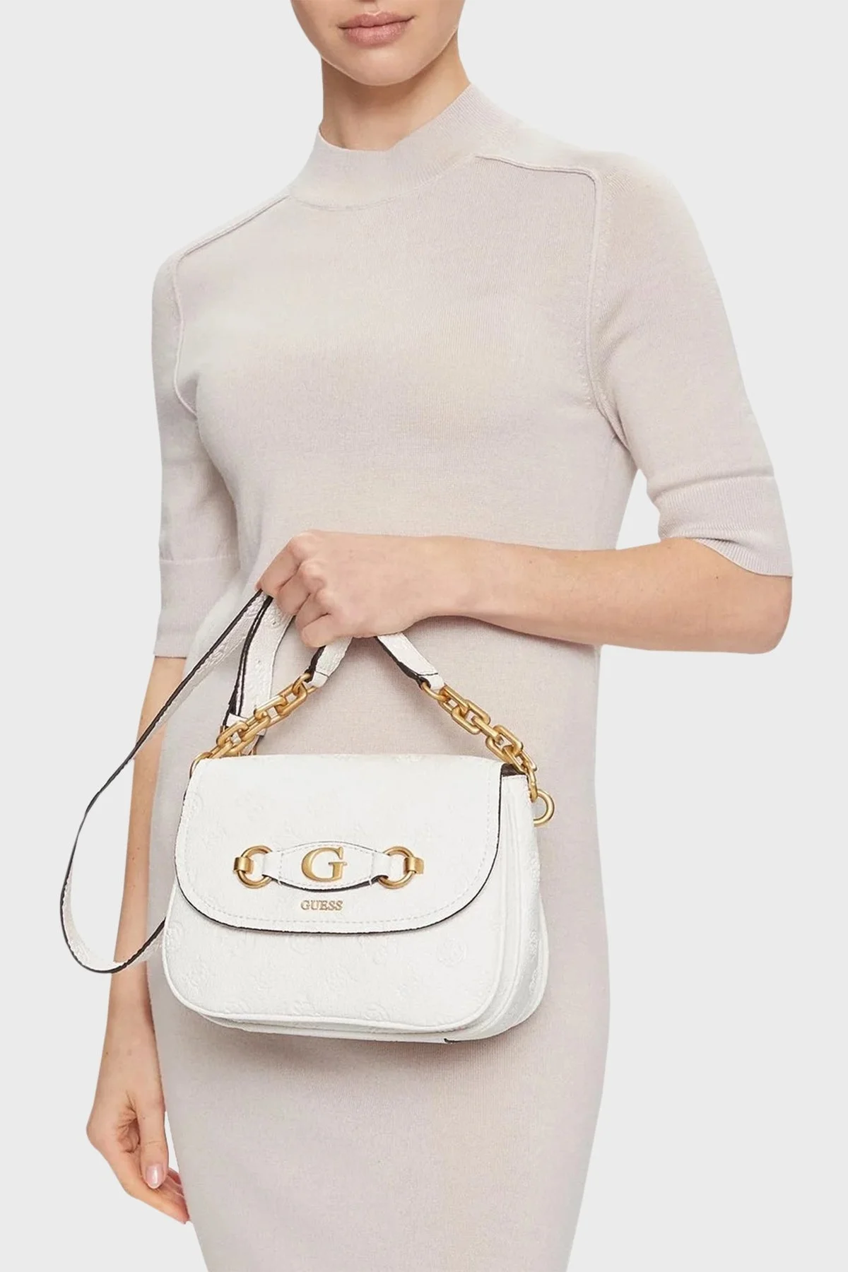 Guess Izzy Zincir Askılı HWPD9209200STL Bayan Çanta HWPD9209200 STL BEYAZ - 2
