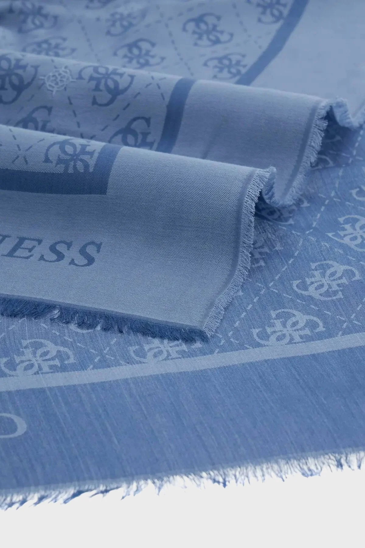Guess Jacquard Logolu 70 x 180 AW5529VIS03 Kadın Şal AW5529 VIS03 PCB Açık mavi - 2