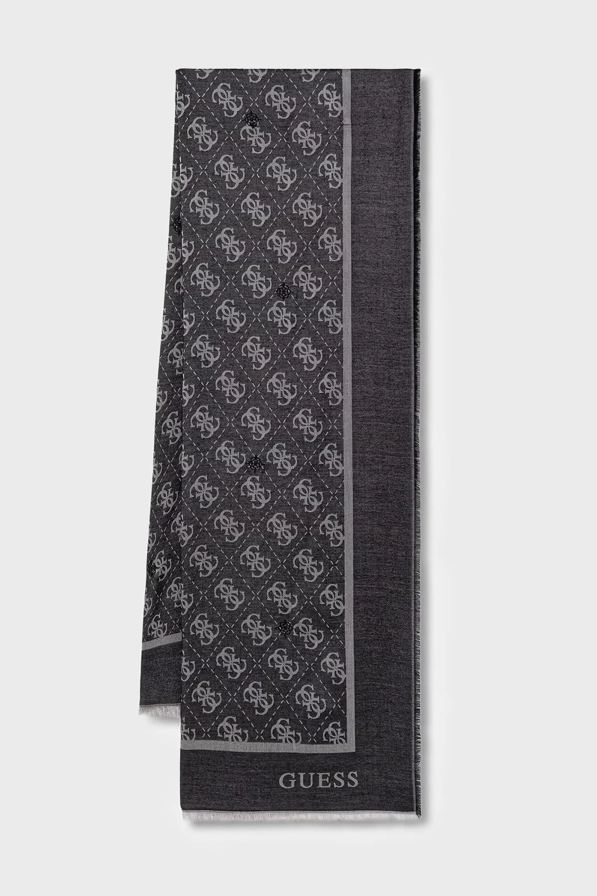 Guess Jacquard Logolu 70 x 180 cm AW5529VIS03 Kadın Şal AW5529 VIS03 BLA Siyah - 1