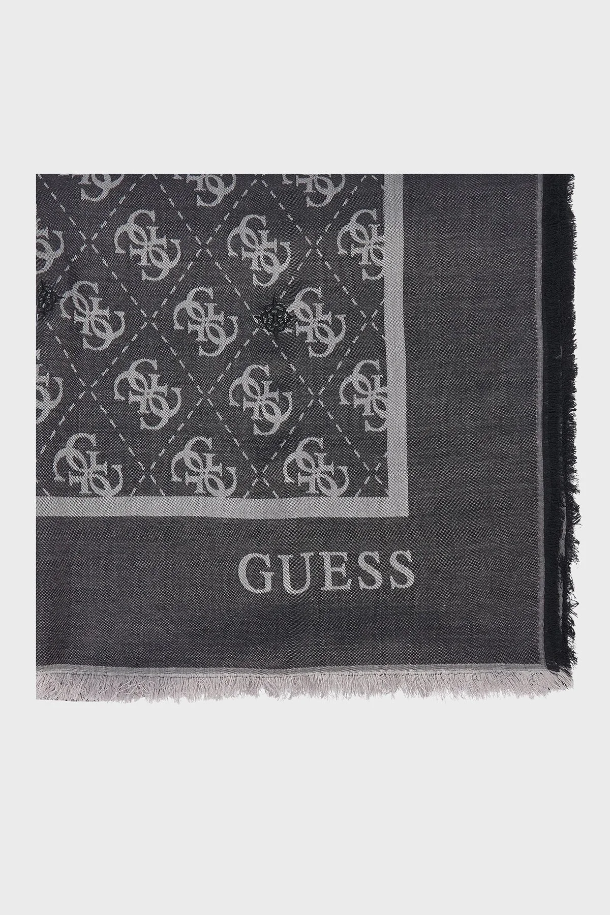 Guess Jacquard Logolu 70 x 180 cm AW5529VIS03 Kadın Şal AW5529 VIS03 BLA Siyah - 5