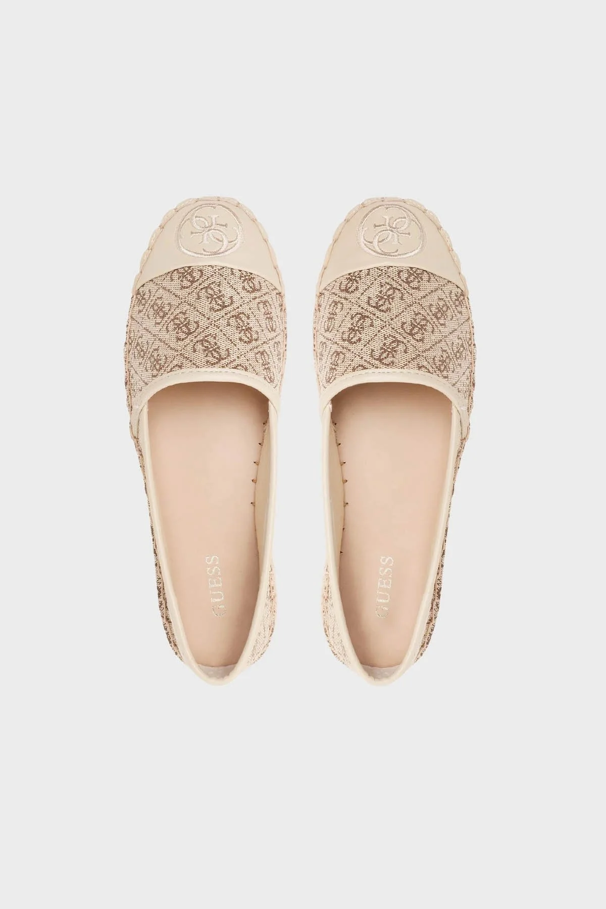 Guess Jaleel 4G Logolu Espadril Bayan Ayakkabı FL6JLE FAL14 BEIBR BEJ - 4