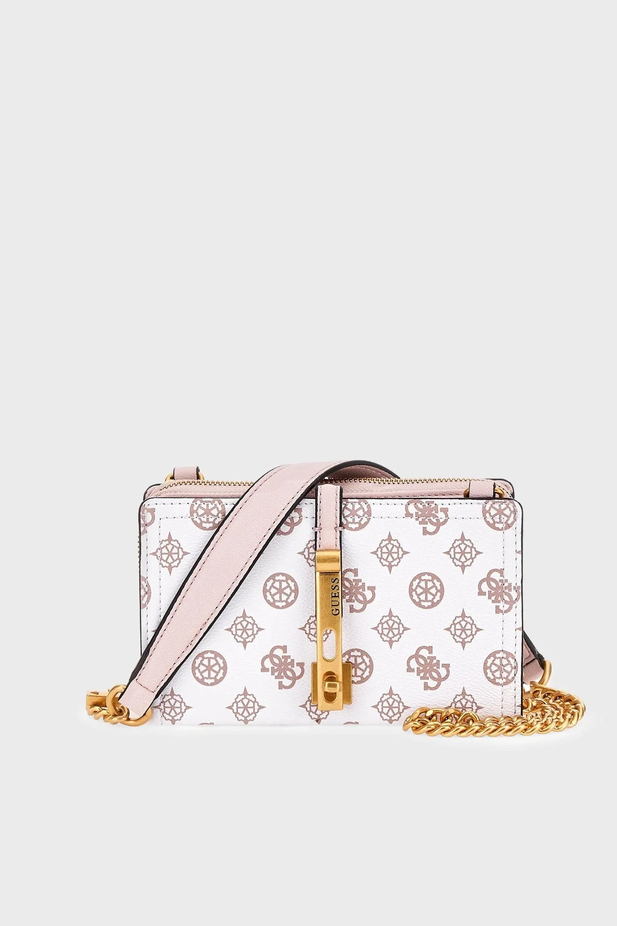 Guess James Zincir Detaylı Omuz Askılı Bayan Çanta HWPA8970730 WLO BEYAZ - 1