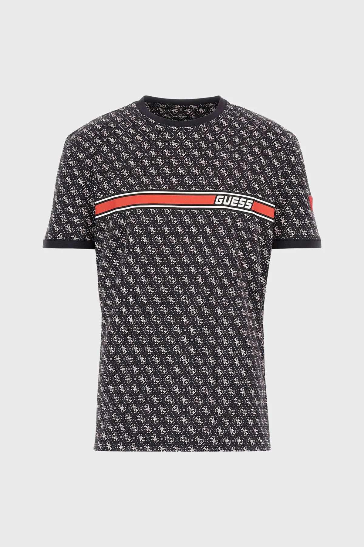 Guess Jamey Tamamı Logolu Pamuklu Regular Fit Z2BI09J1314 Erkek T Shirt Z2BI09 J1314 P9QC SİYAH - 3