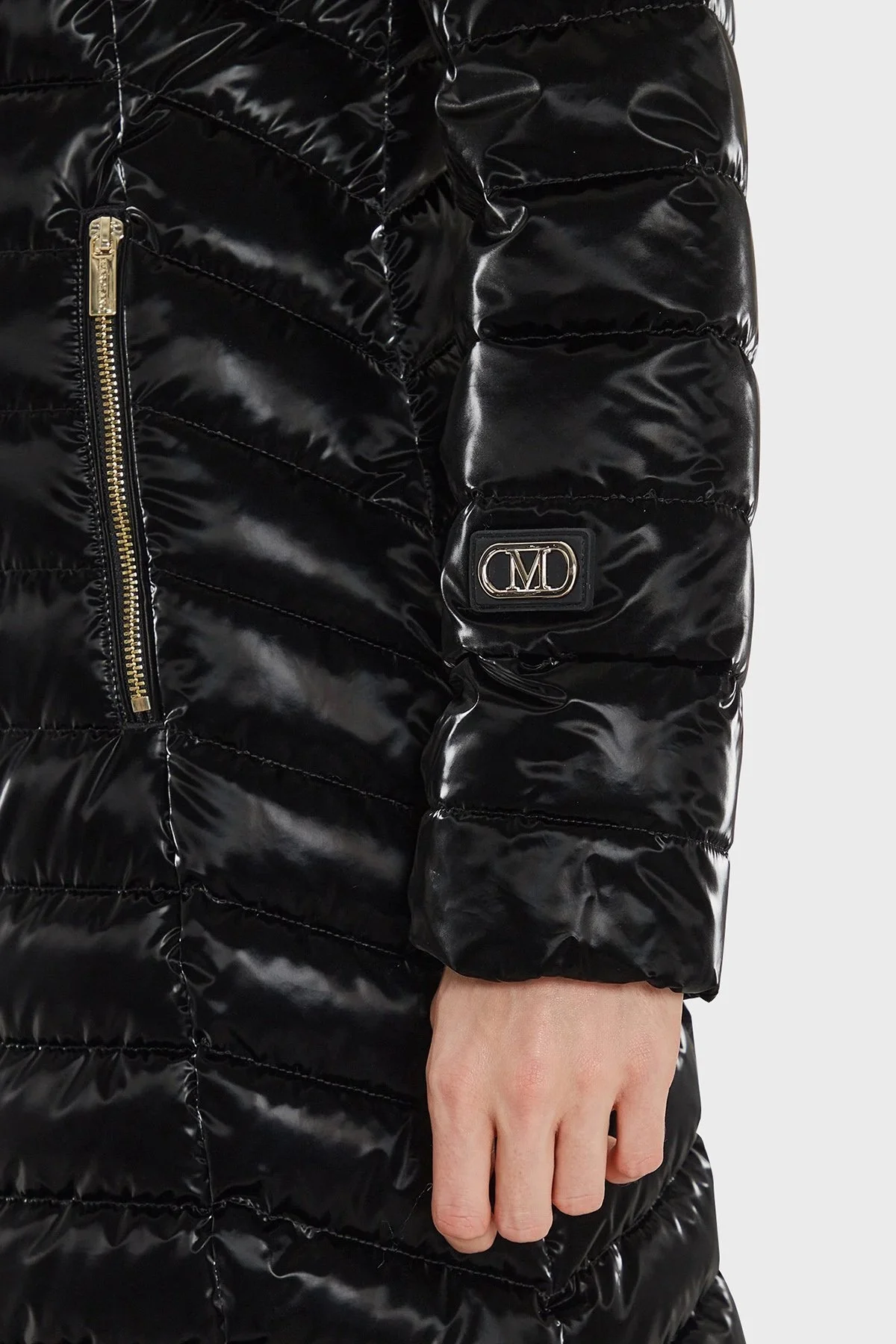 Marciano by Guess Janis Regular Fit Fermuarlı Kapüşonlu Şişme 4BGL027176A Bayan Mont 4BGL02 7176A JBLK SİYAH - 6