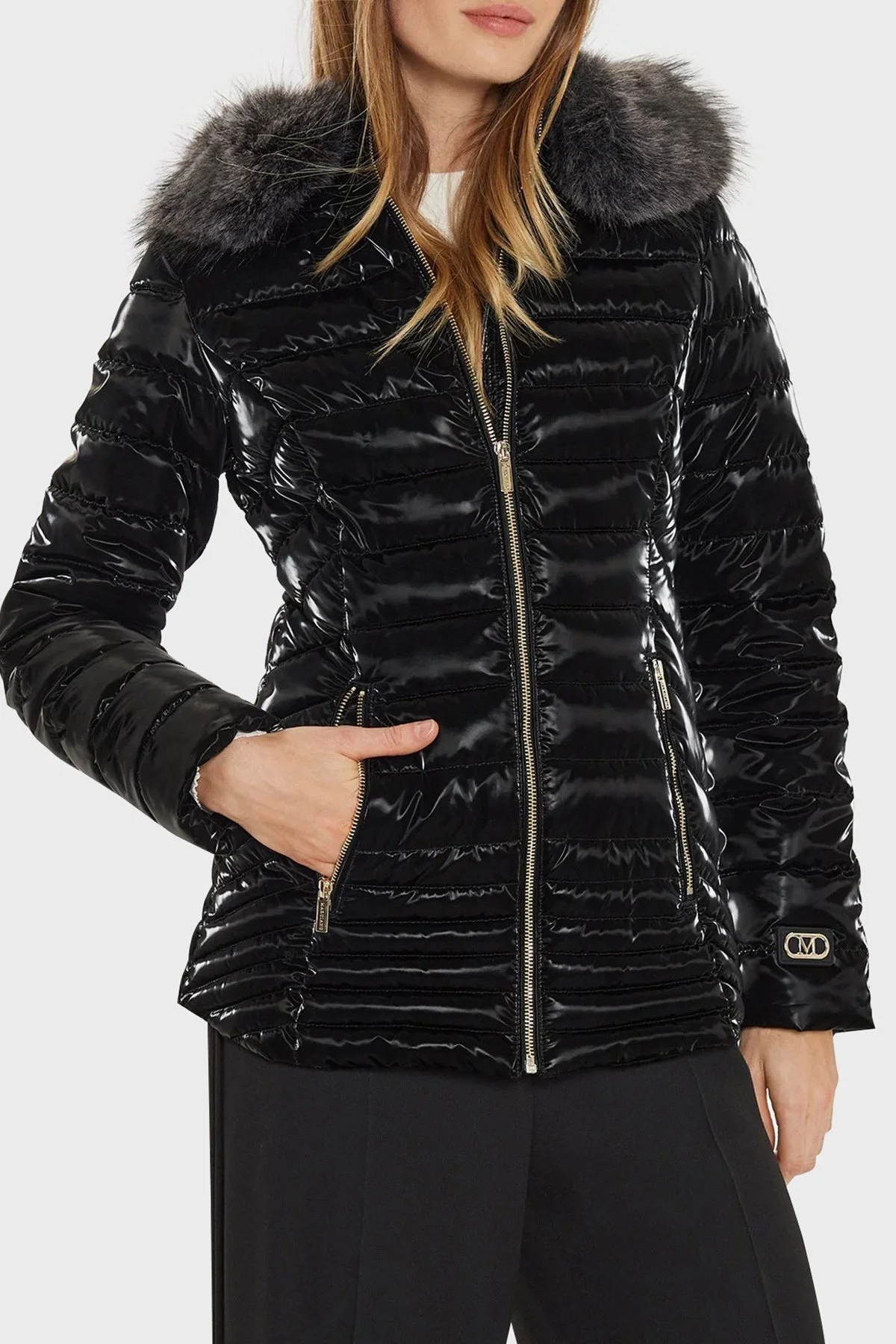 Marciano by Guess Janis Regular Fit Kapüşonlu Şişme 4BGL017176A Bayan Mont 4BGL01 7176A JBLK SİYAH - 1