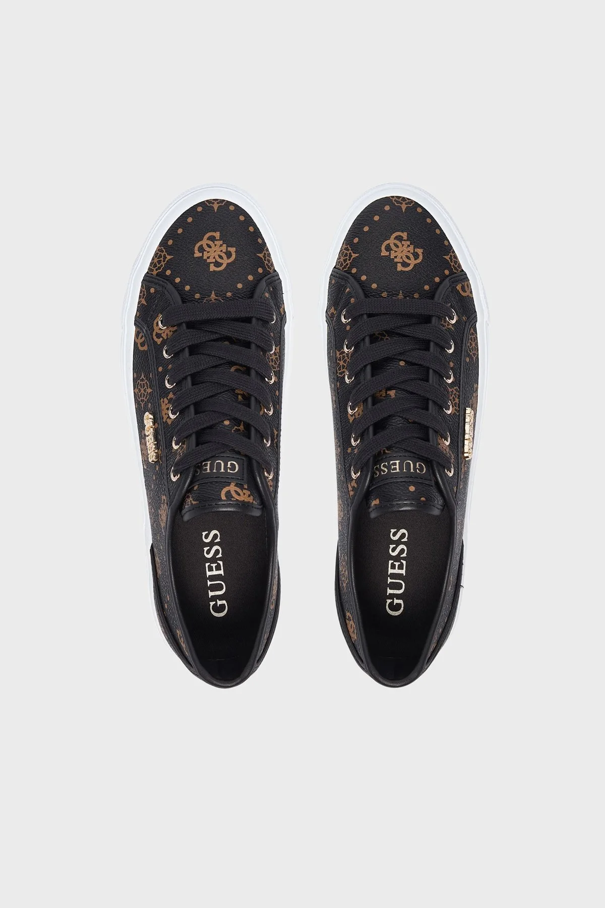 Guess Jelexa 4G Logolu Sneaker FLTJ10FAL12 Kadın Ayakkabı FLTJ10 FAL12 BROWN Kahve-krem - 3