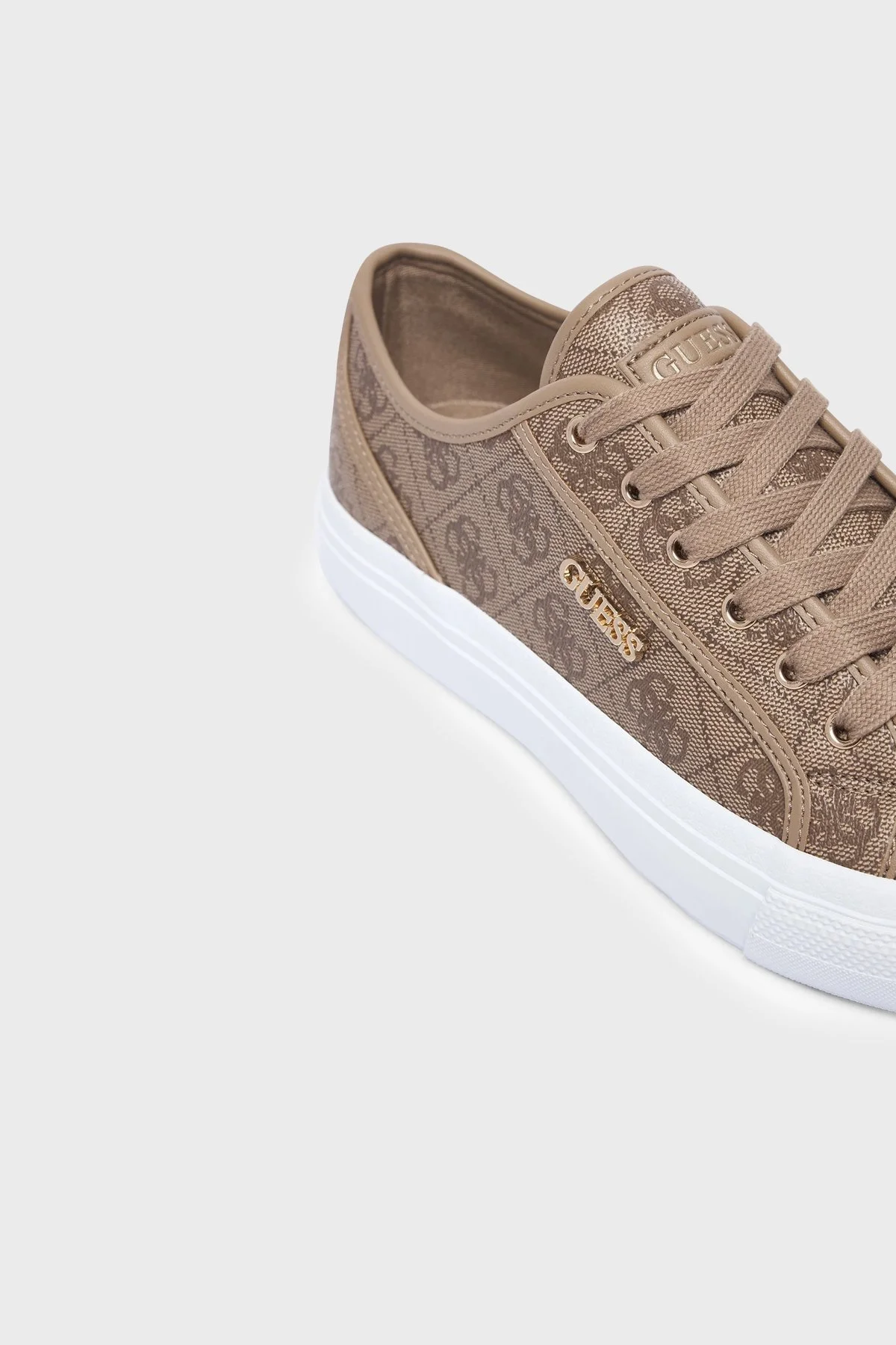 Guess Jelexa 4G Logolu Sneaker FLTJ10FAL12 Kadın Ayakkabı FLTJ10 FAL12 MILK Kahve - 6
