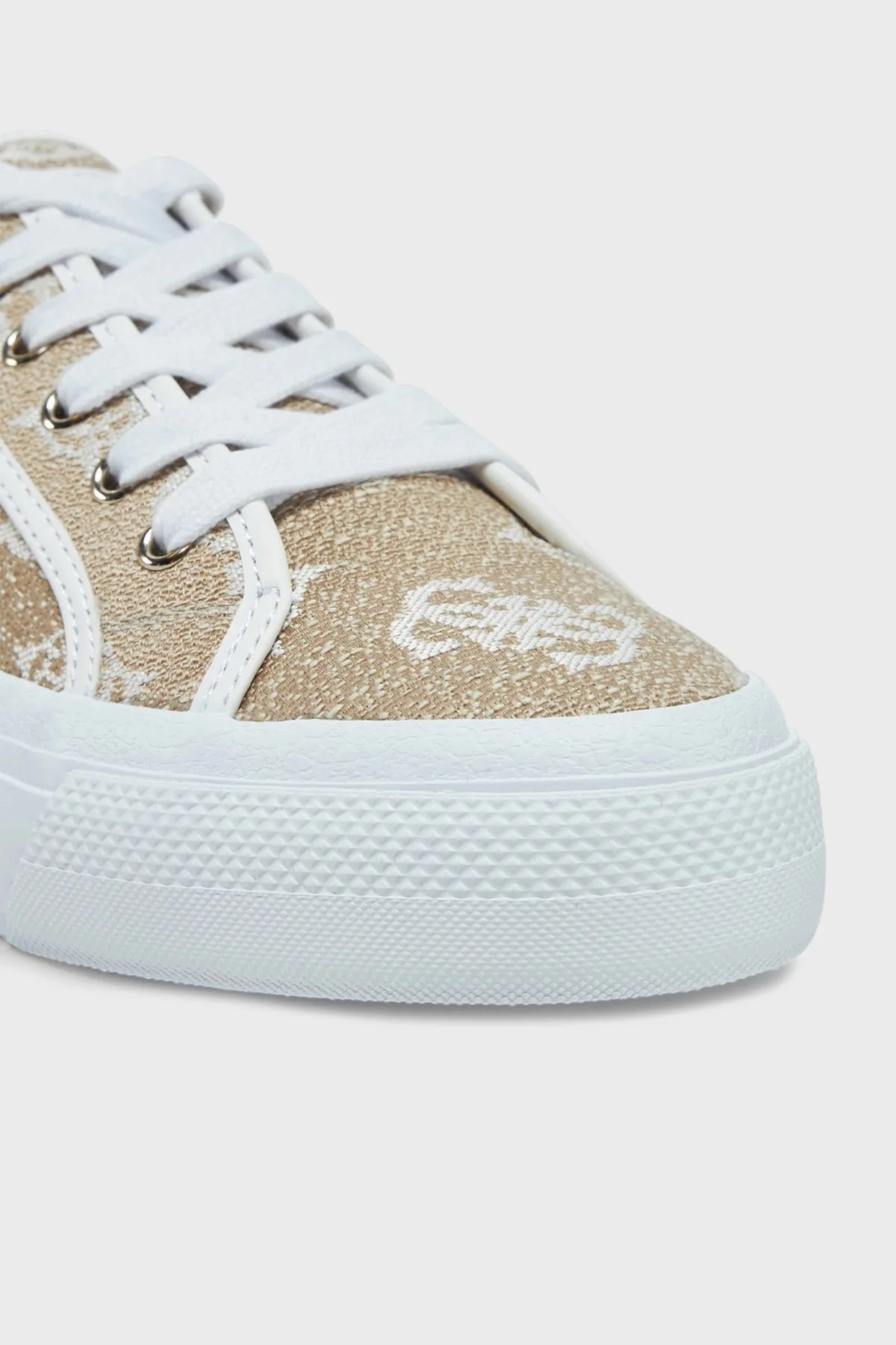 Guess Jelexa7 4G Logolu Sneaker FLJJX7FAL12 Kadın Ayakkabı FLJJX7 FAL12 WHITE BEYAZ - 5