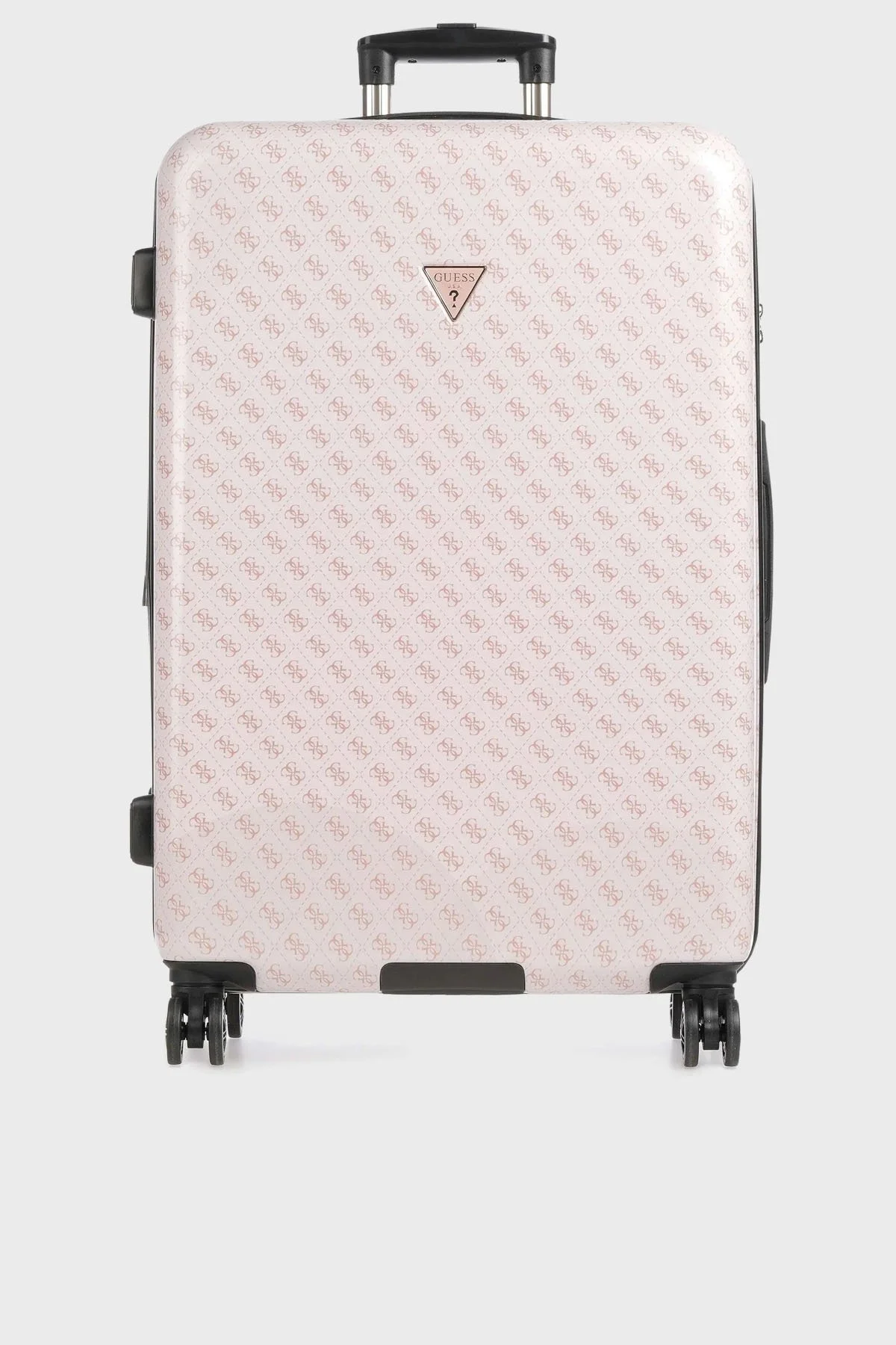Guess Logolu Şifreli Fermuarlı Jesco Büyük Boy Bayan Valiz TWH83899880 ROS PEMBE - 1