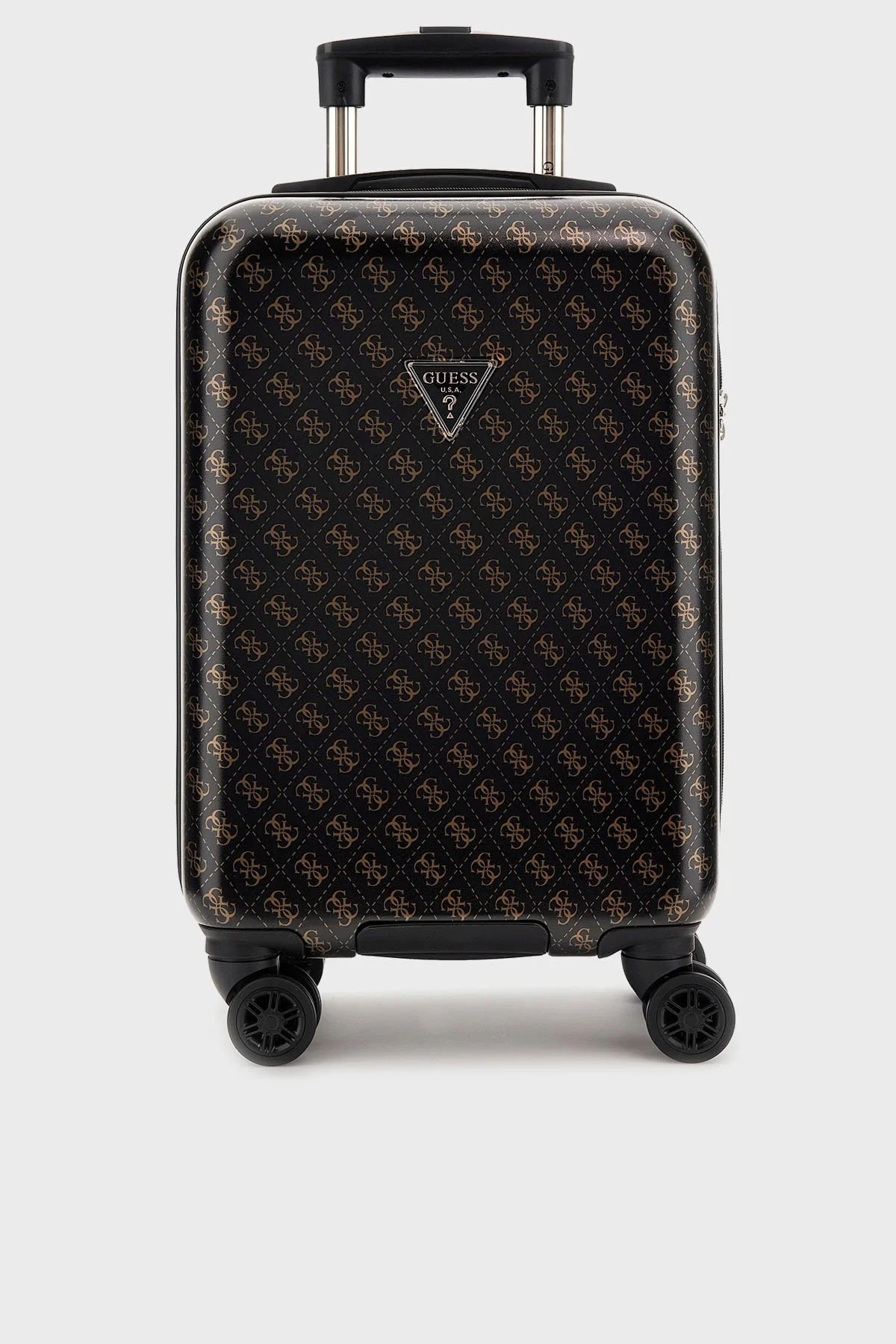 Guess Jesco Logolu Desenli Kabin Boy TWH83899830 Bayan Valiz TWH838 99830 BRO SİYAH-KAHVE - 1