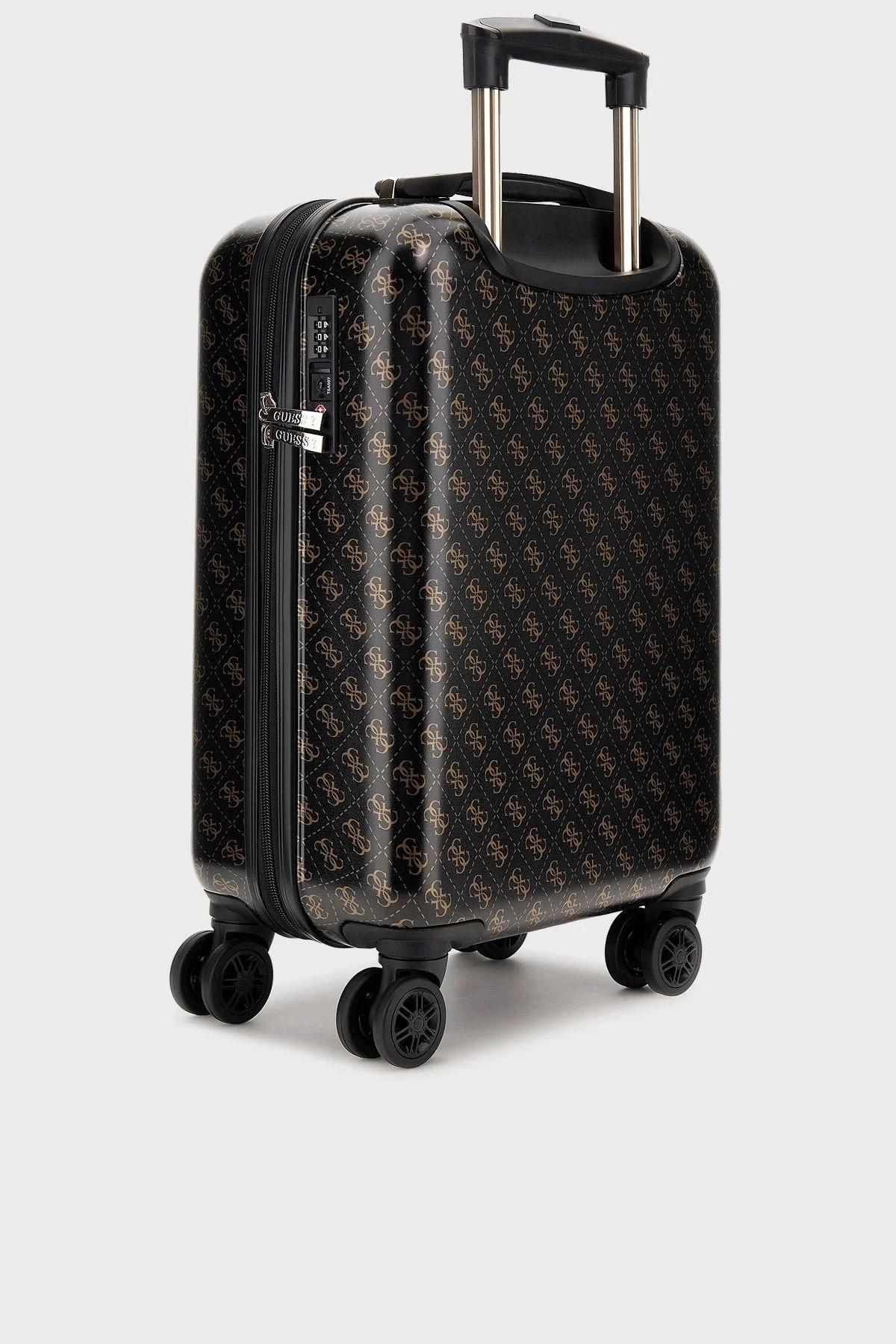 Guess Jesco Logolu Desenli Kabin Boy TWH83899830 Bayan Valiz TWH838 99830 BRO SİYAH-KAHVE - 2