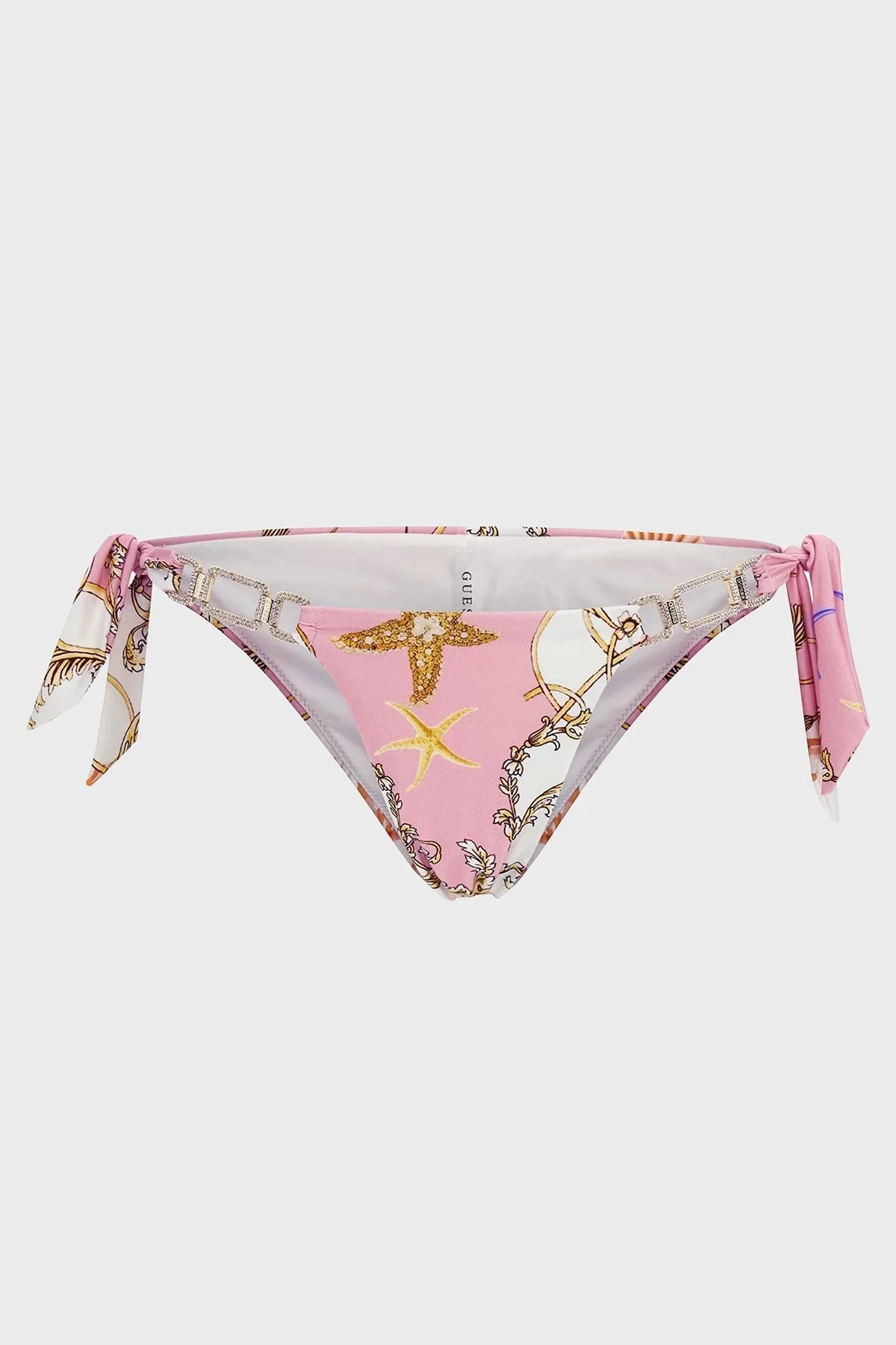 Guess Jevel Desenli Taş Detaylı Brazilian Bayan Bikini Altı E3GO06MC04R P63W PEMBE - 6