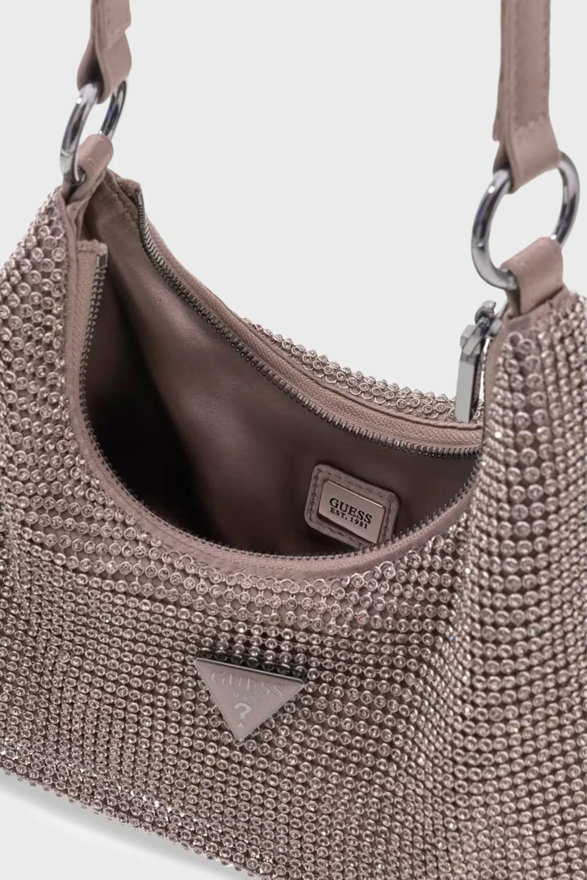 Guess Jewels Taşlı Omuz Askılı HWEM2248720 Kadın Çanta HWEM22 48720 PEW Bronz - 4