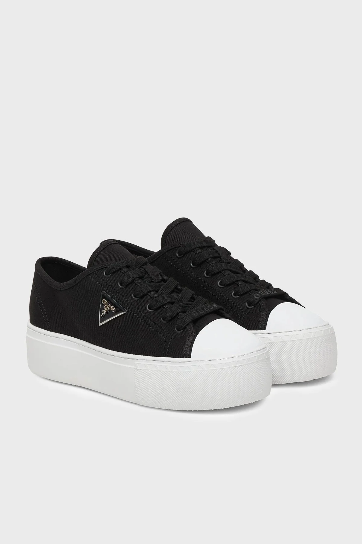 Guess Joezi Logolu Kalın Tabanlı Sneaker FLJJZ3FAB12 Kadın Ayakkabı FLJJZ3 FAB12 BLACK SİYAH - 2