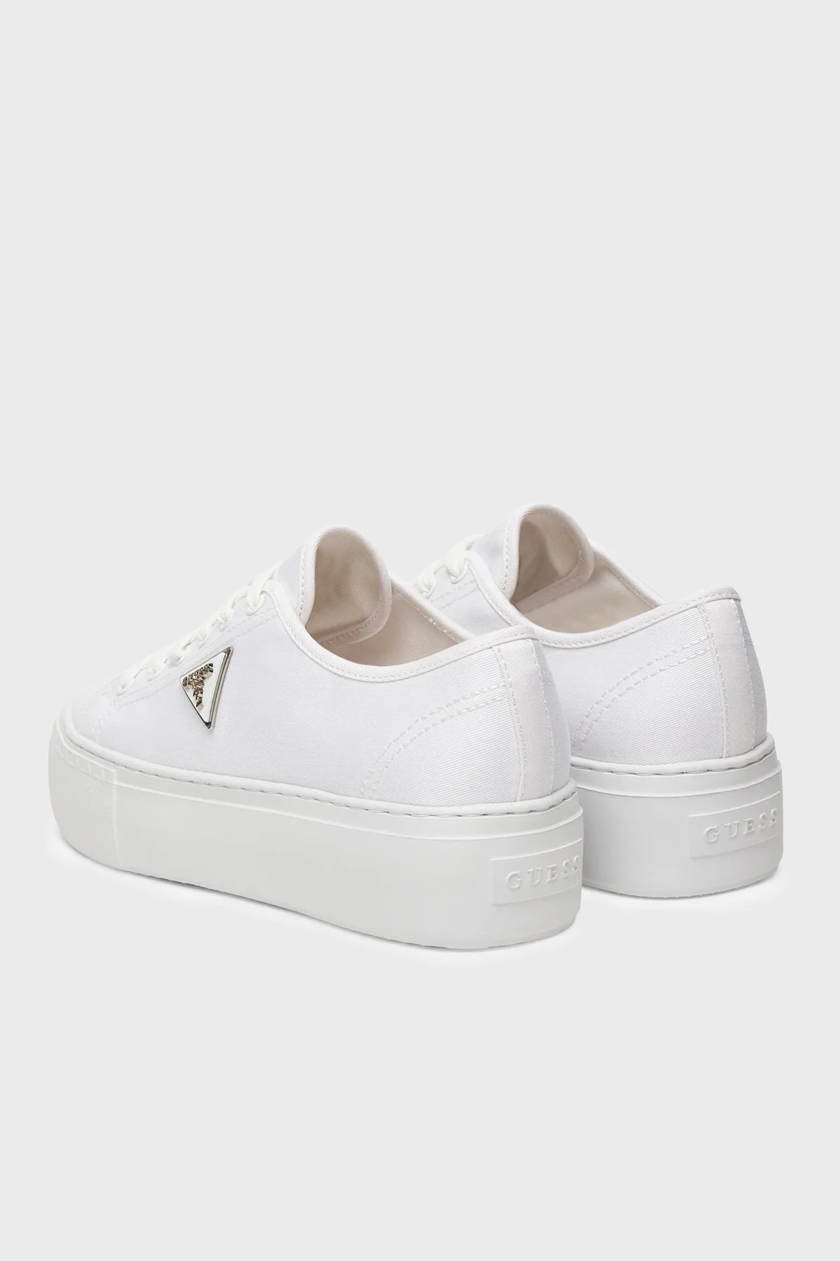 Guess Joezi Logolu Kalın Tabanlı Sneaker FLJJZ3FAB12 Kadın Ayakkabı FLJJZ3 FAB12 WHITE BEYAZ - 3