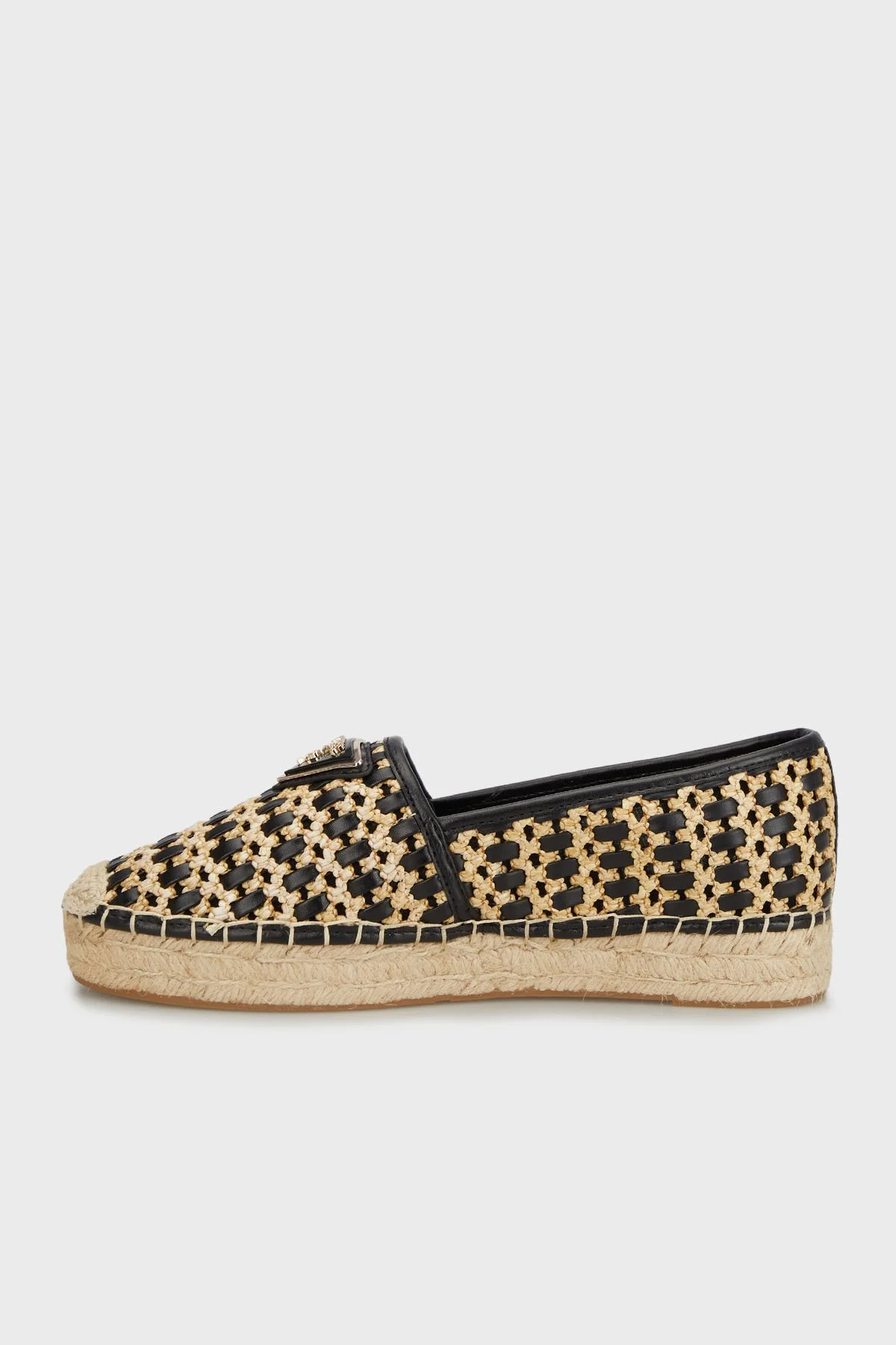Guess Jolandon Logolu Hasır FLJDNNFAB14 Kadın Espadril FLJDNN FAB14 BLACK SİYAH - 3