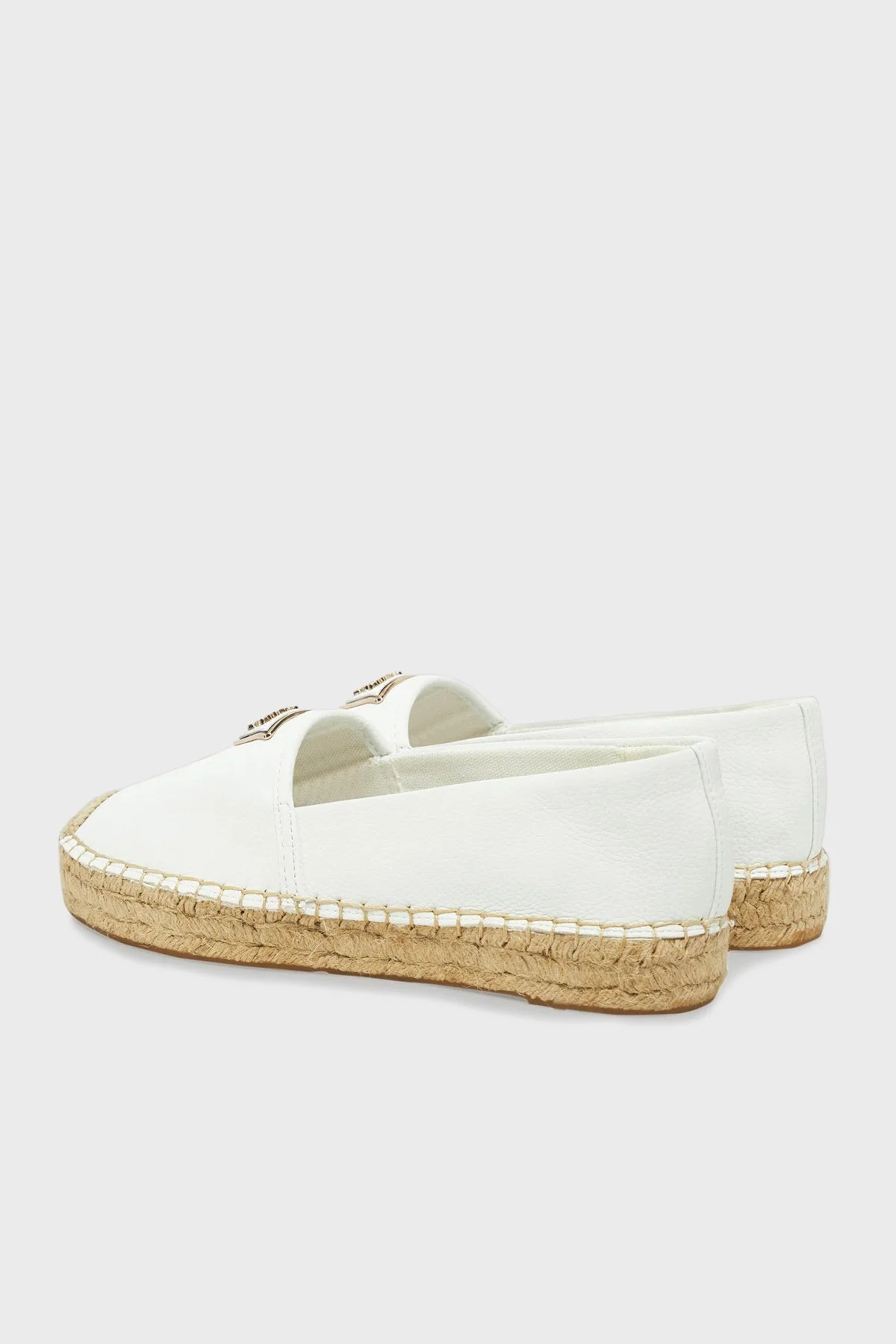 Guess Jolandy Logolu Hasır Tabanlı FLJLNDLEA14 Bayan Espadril FLJLND LEA14 WHITE BEYAZ - 8