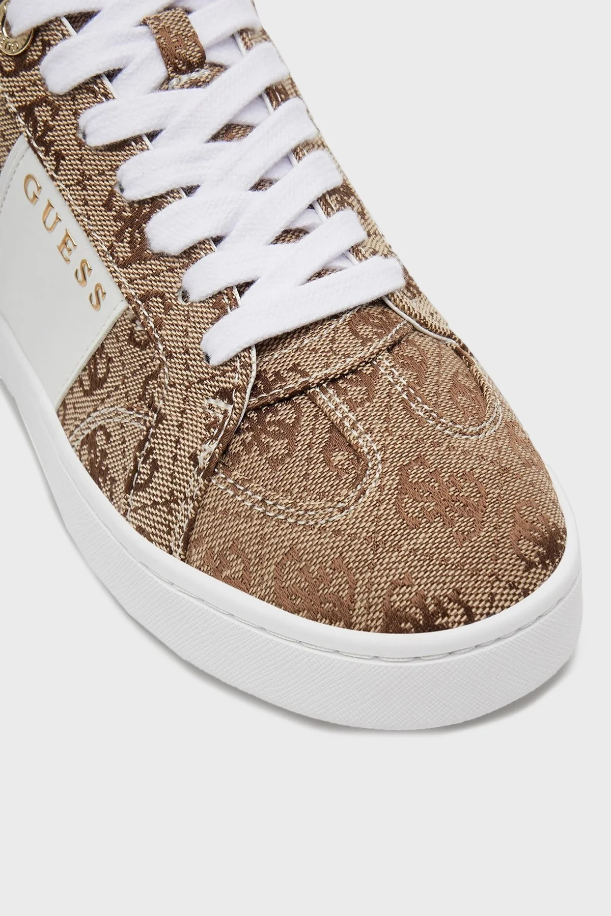 Guess Jrone5 4G Logolu Sneaker FLJRO5FAL12 Bayan Ayakkabı FLJRO5 FAL12 BEIBR KAHVE-BEYAZ - 10