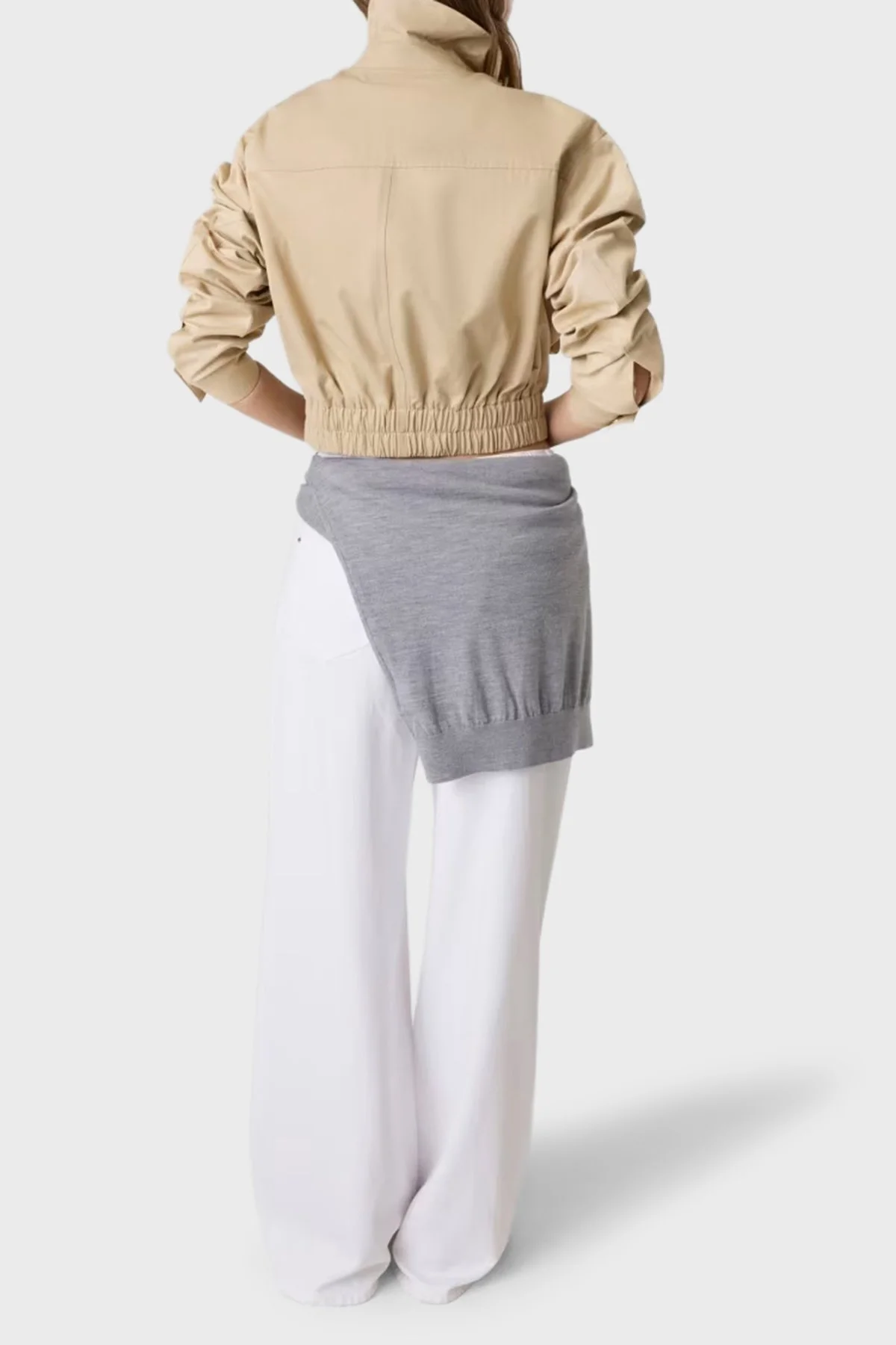 Guess Juliane Pamuklu Regular Fit Crop Ceket W6YL20W2910 Kadın Mont W6YL20 W2910 A117 Bej - 3