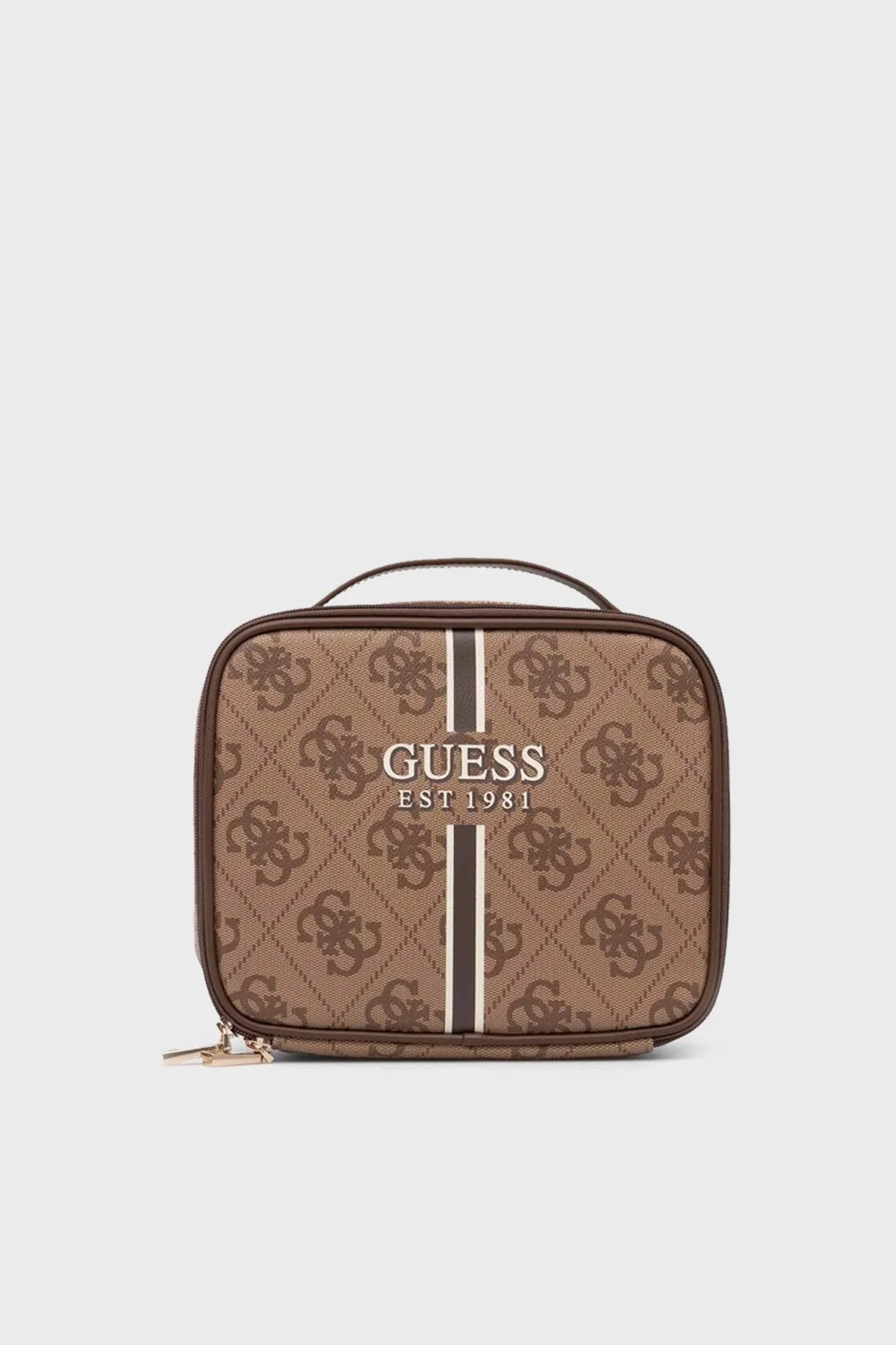Guess Kallisto Logolu Kozmetik TWB76040450 Bayan Çanta TWB76040450 LAM KAHVE - 1