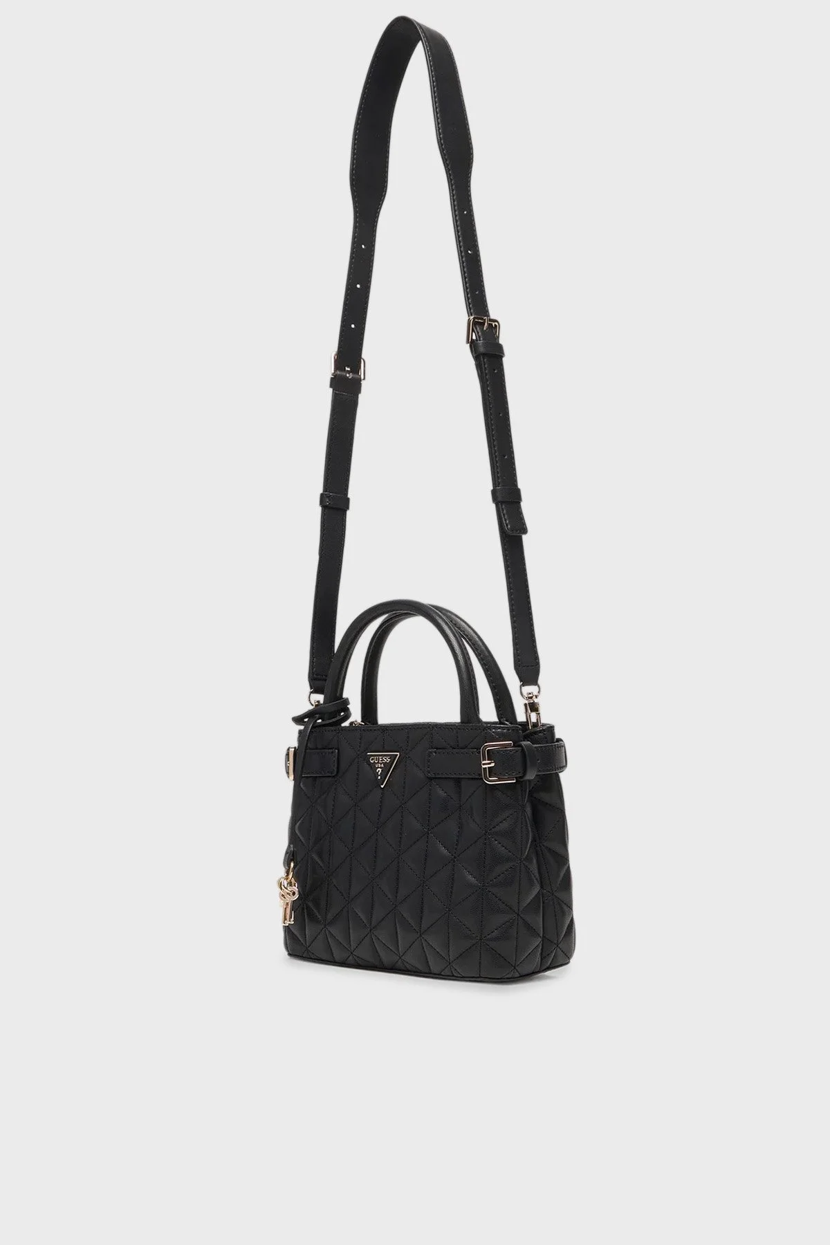 Guess Kapitoneli Çıkarılabilir Askılı HWQG9883050 Bayan Çanta HWQG98 83050 BLA SİYAH - 5